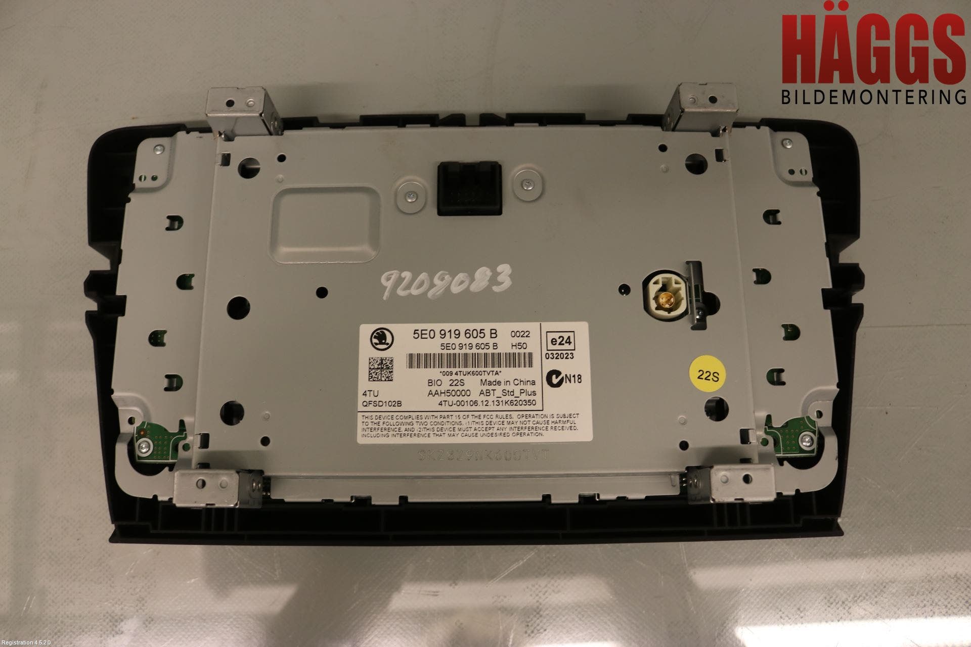Skoda OCTAVIA (5E) 13-20 Cd Radio - Multimediapanel