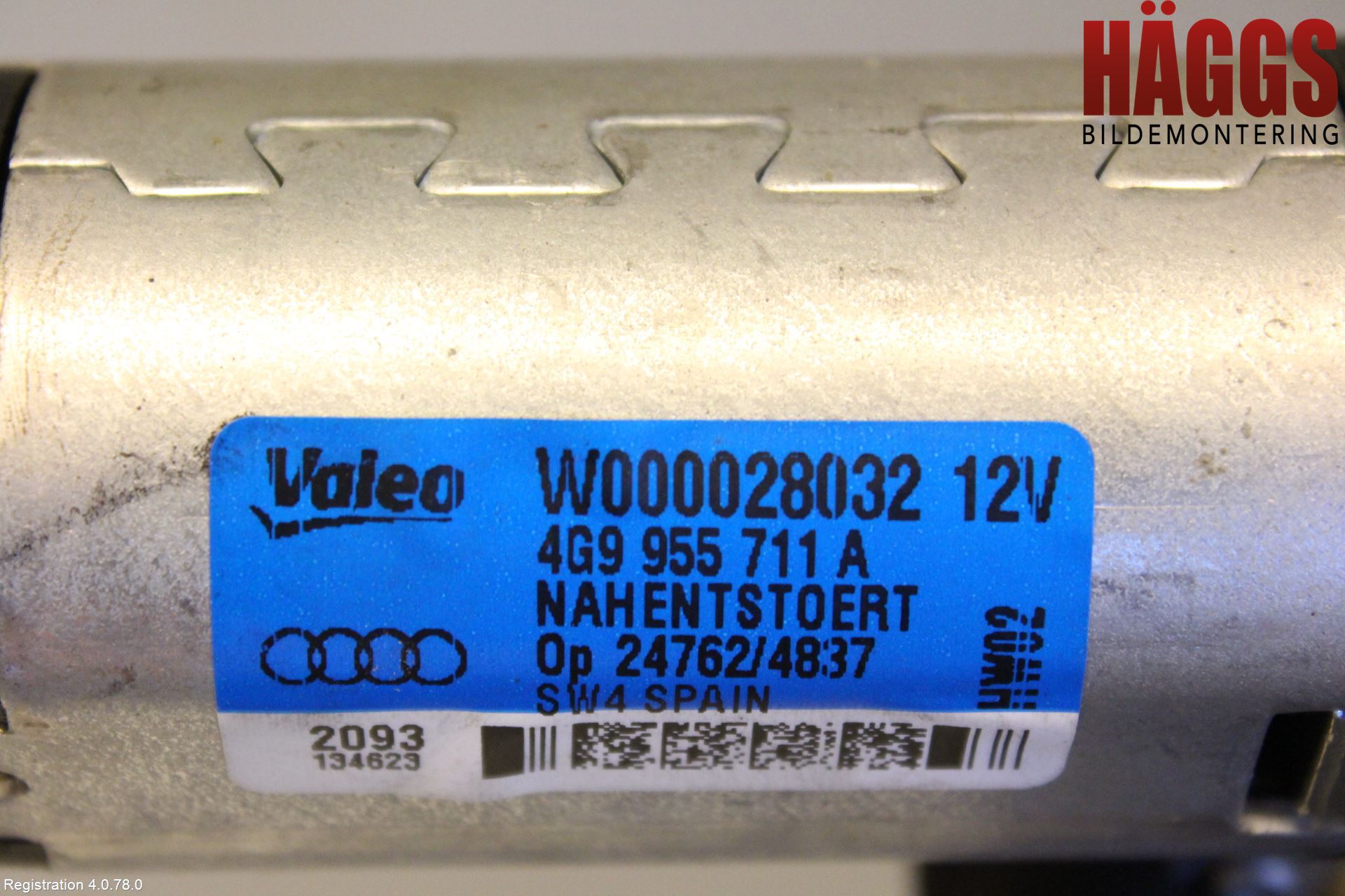 Audi A6/S6 4G 11-18 Torkarmotor Baklucka