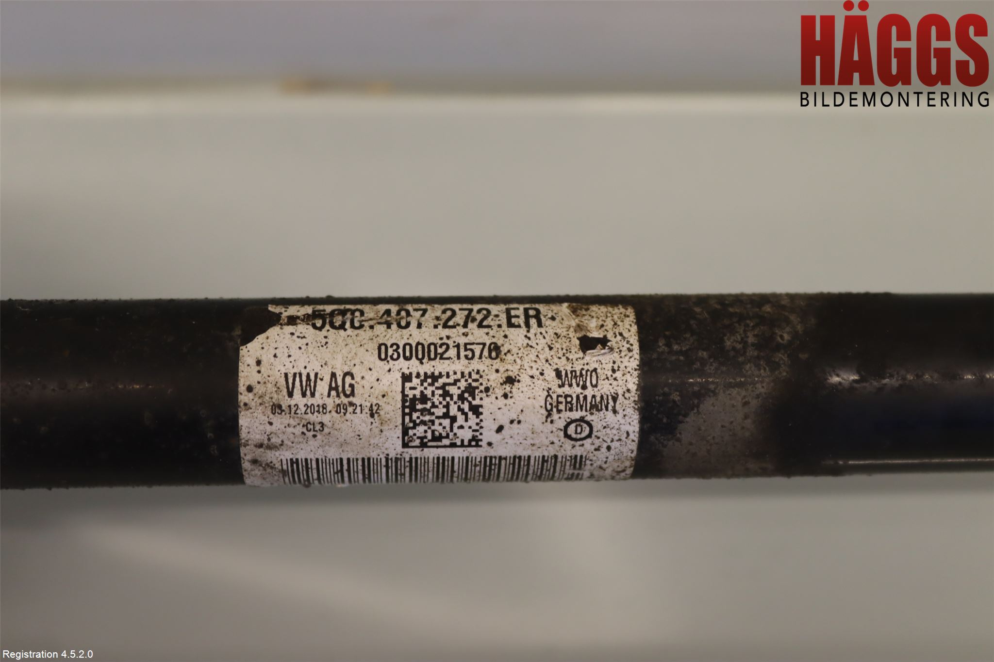 Volkswagen VW CADDY 16-20 Drivaxel Fram Höger