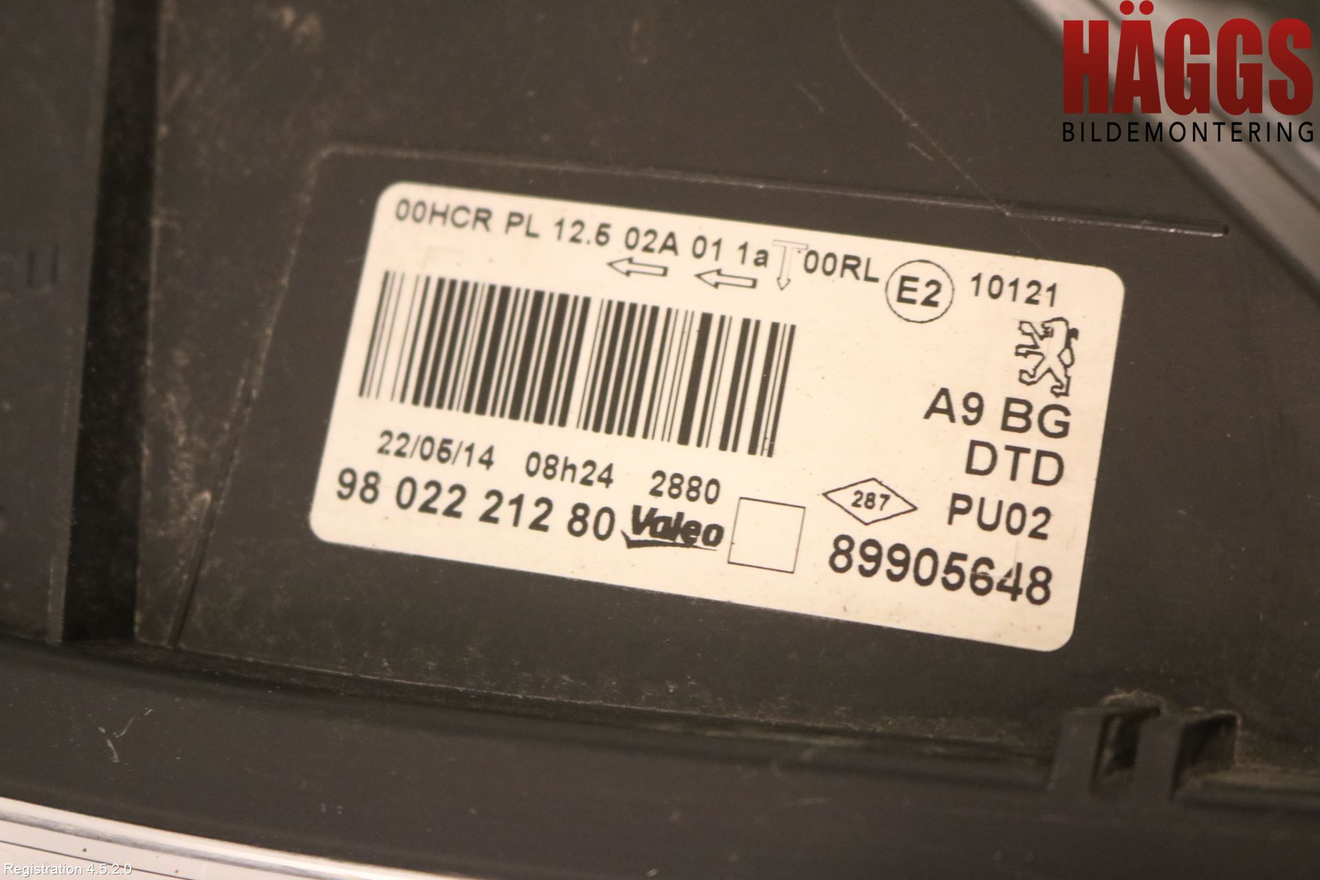 Peugeot 208 12-15 Strålkastare Höger