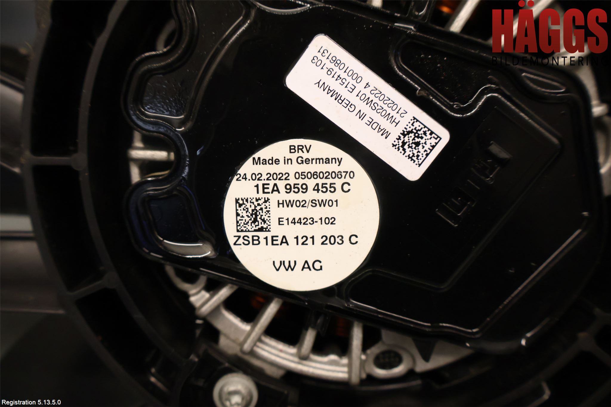 Volkswagen VW ID.5 22- Kylfläkt El