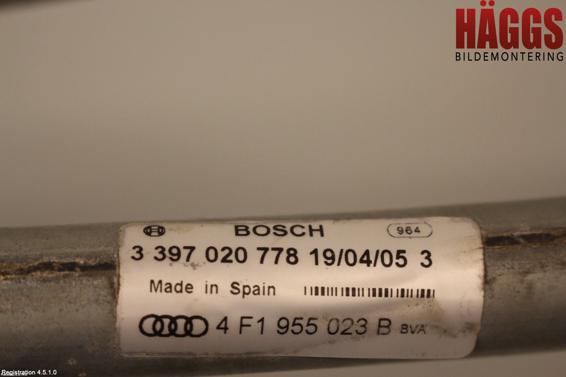 Audi A6/S6     05-11 Torkarmotor Vindruta