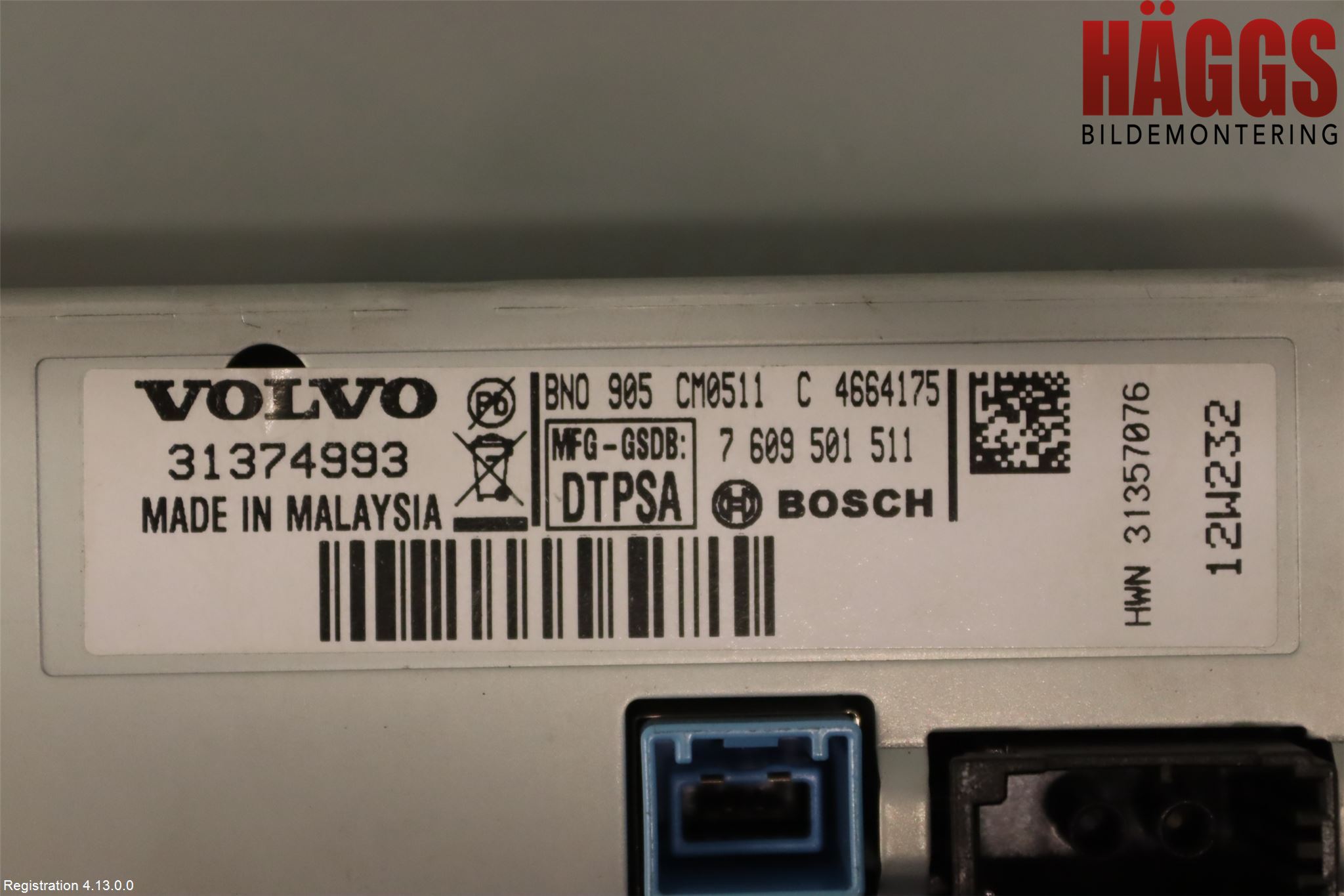 Volvo V70 08-13 Bildskärm