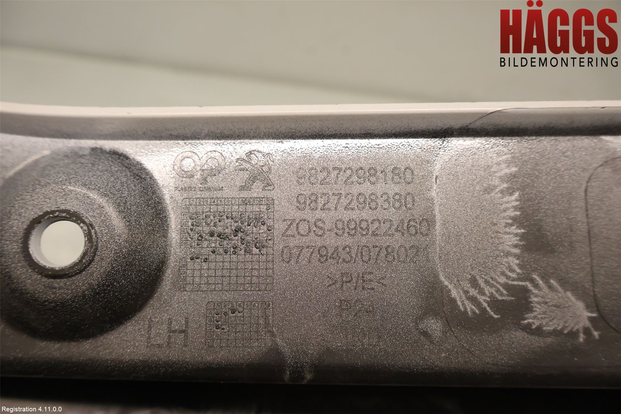 Peugeot 2008/E-2008 20- Stötfångardel Bak Vä