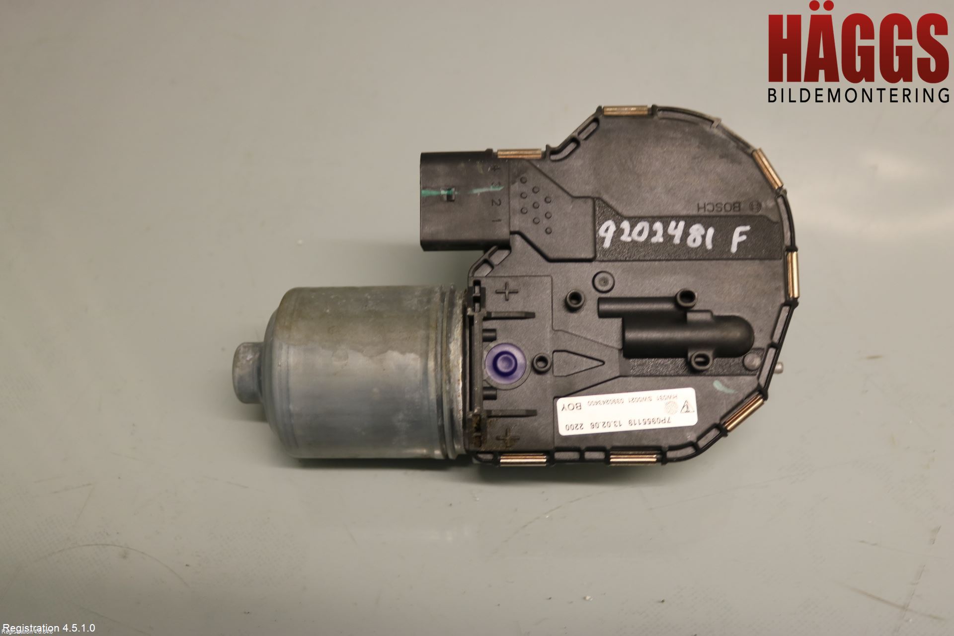 Porsche CAYENNE 03- Torkarmotor Vindruta