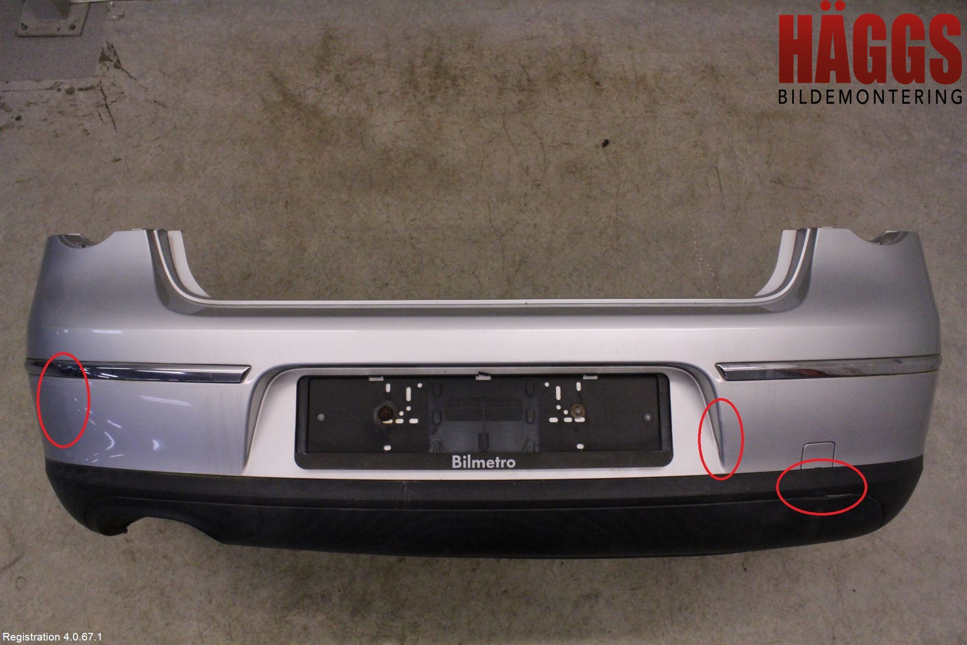 Volkswagen VW PASSAT 05-11 Stötfångarbeklädnad Bak