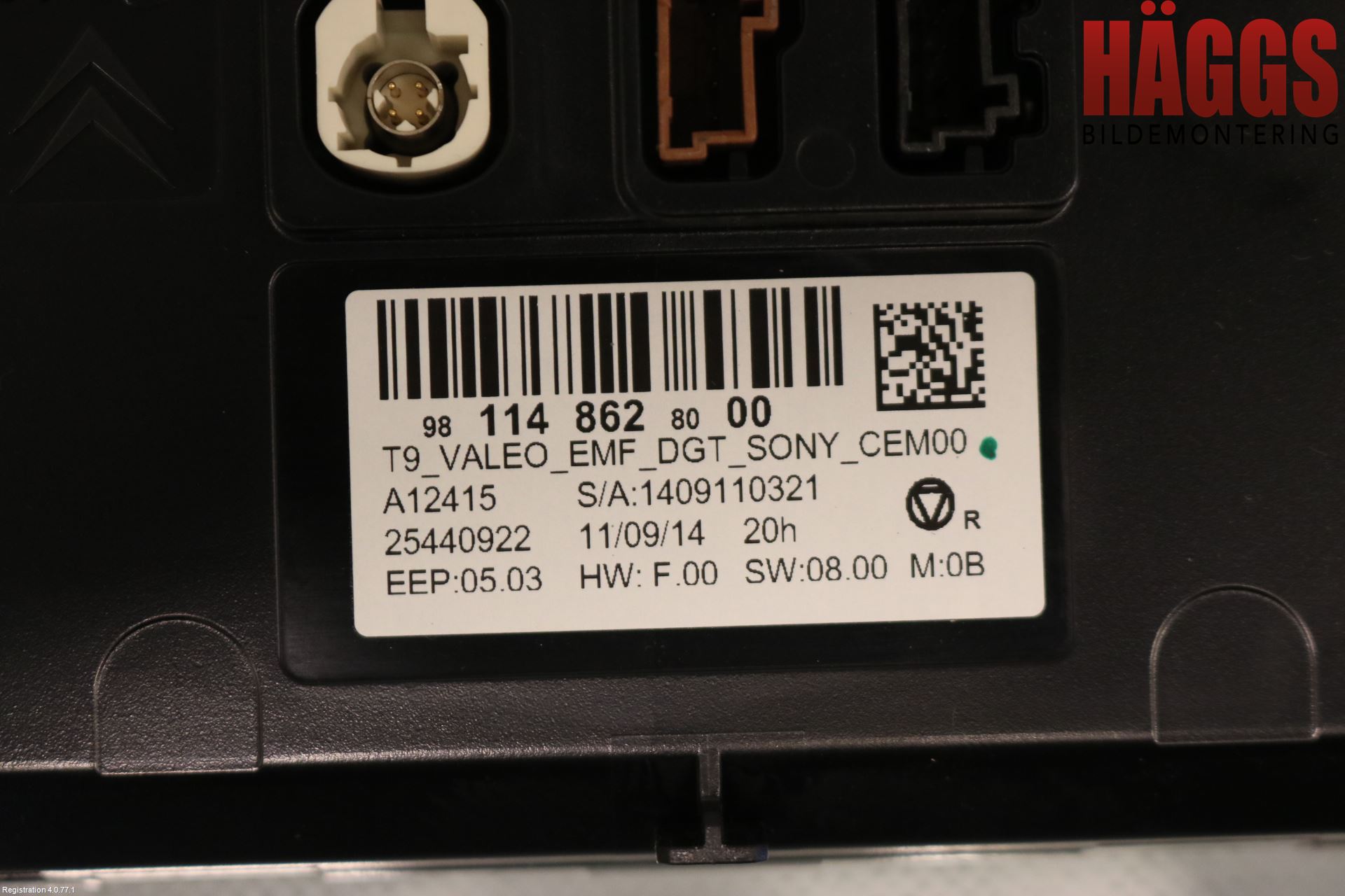 Peugeot 308 14-21 Cd Radio - Multimediapanel