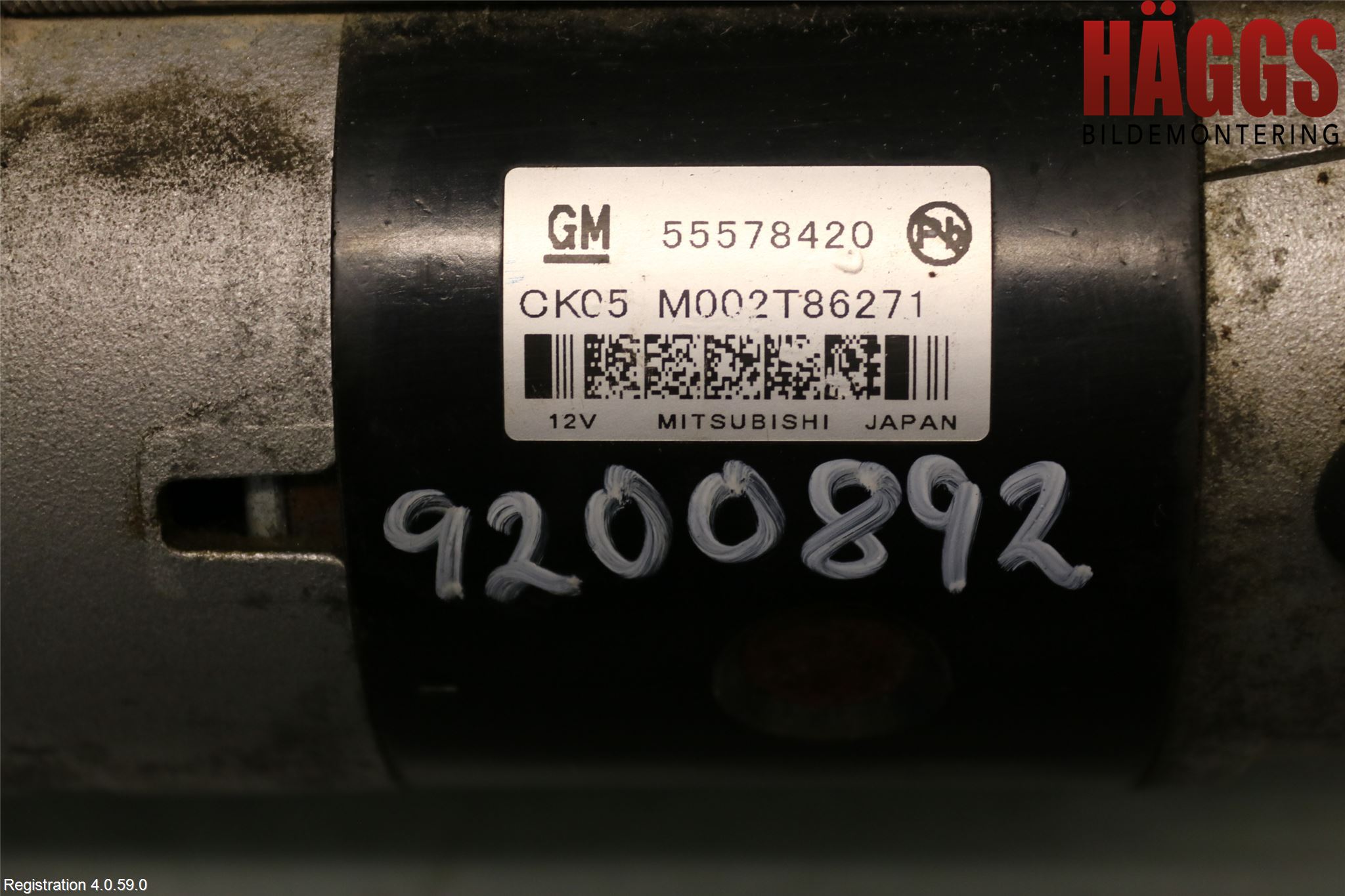 Opel ASTRA J 10-15 Startmotor Diesel