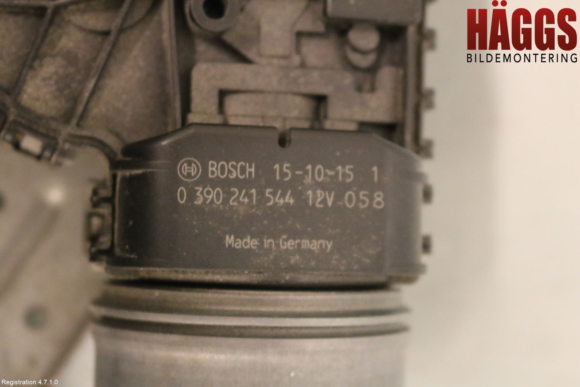 Dacia DUSTER 10-17 Torkarmekanism Vindruta