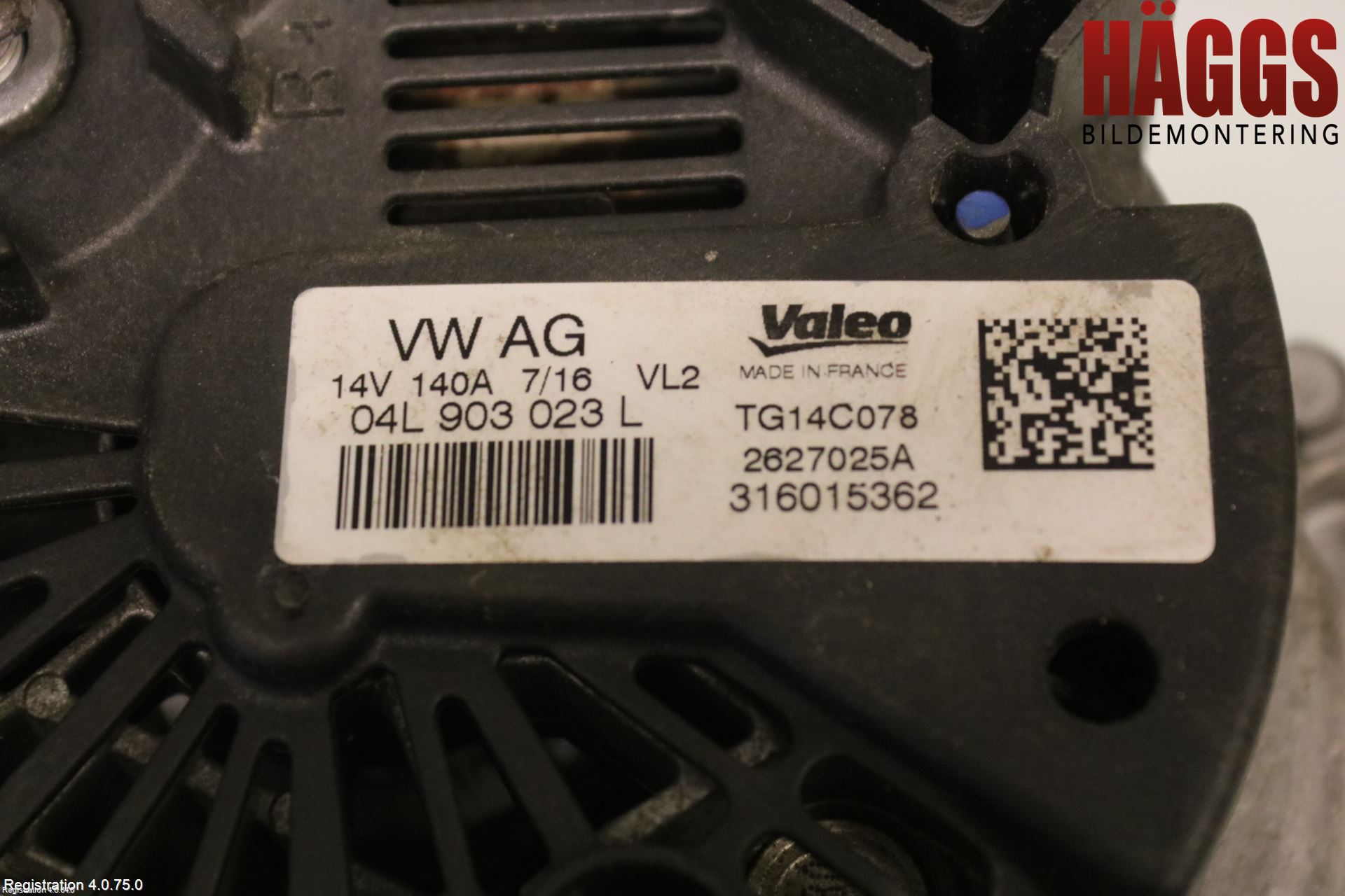 Volkswagen VW GOLF / E-GOLF VII 13-20 Generator