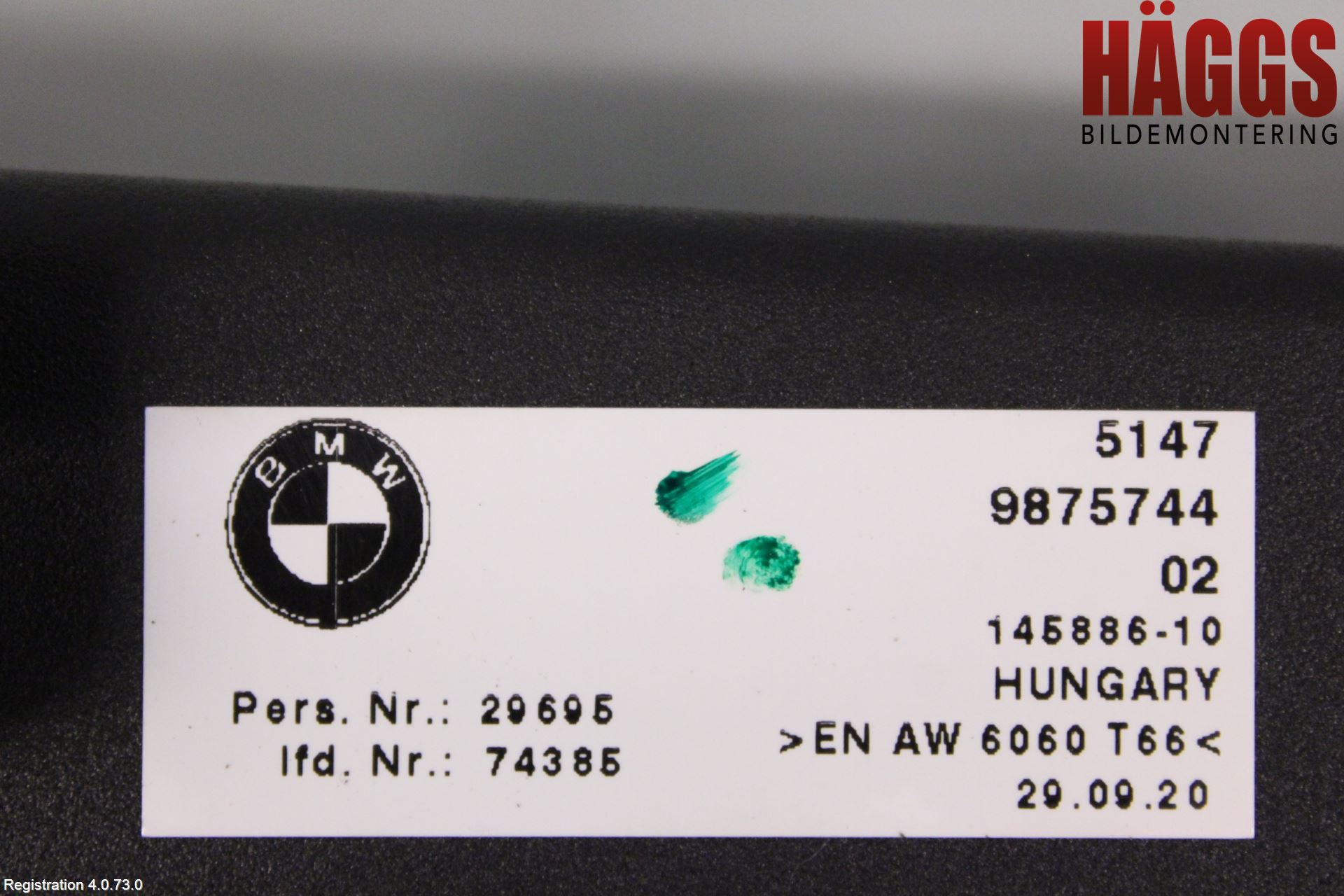 BMW 3 G20/G21/G80/G81 19- Lastförskjutningsskydd-Galler