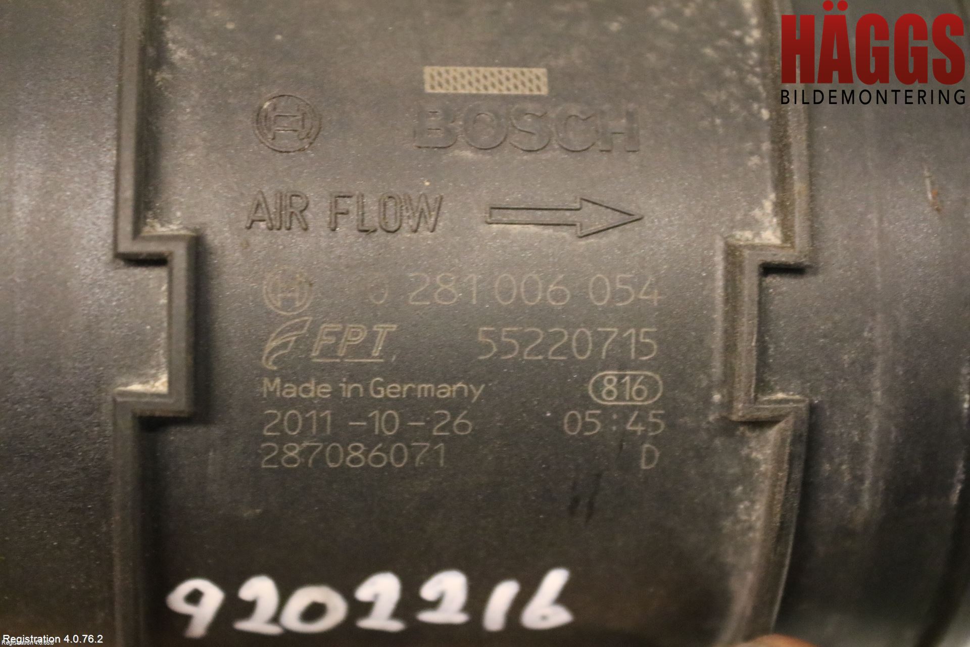 Opel COMBO D 12-18 Injluftmassamätare