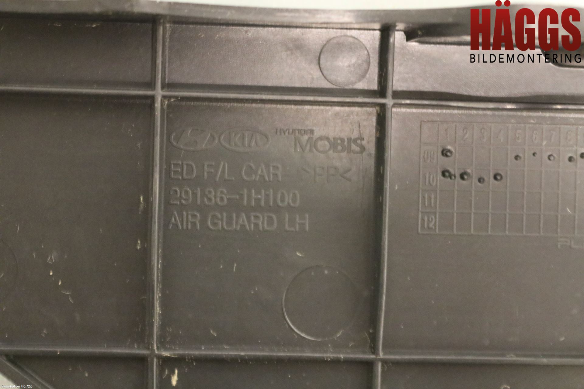 Kia CEED 06-12 Deflektor Plåt-Plast Kylning