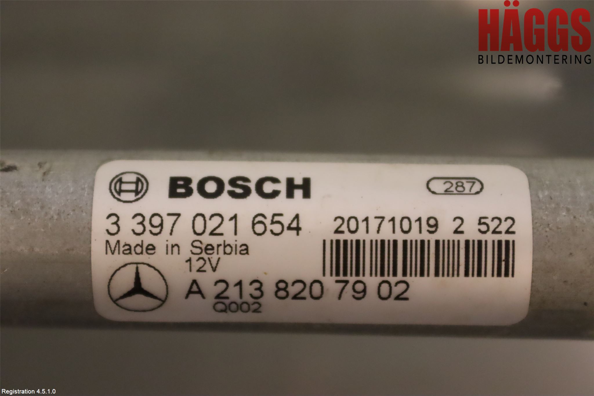 Mercedes-Benz MB E-KLASS (W213) 16-23 Torkarmotor Vindruta