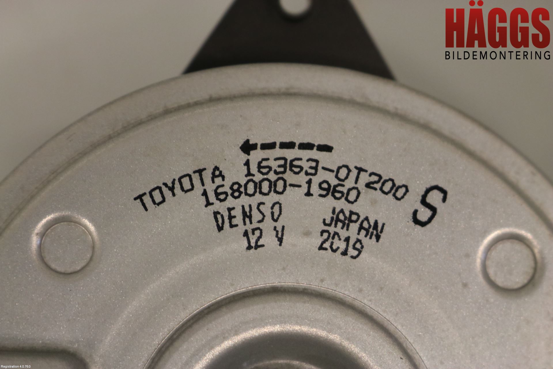 Toyota COROLLA 19- Kylfläkt El