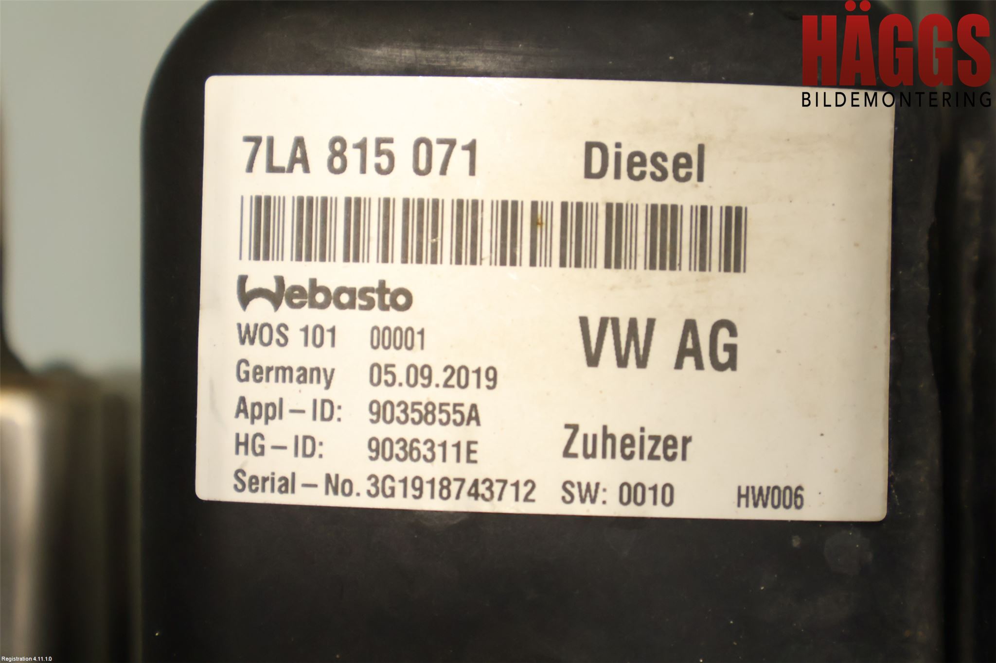 Volkswagen VW TRANSP/CARAVELLE (T6) 16-22 Dieselvärmare