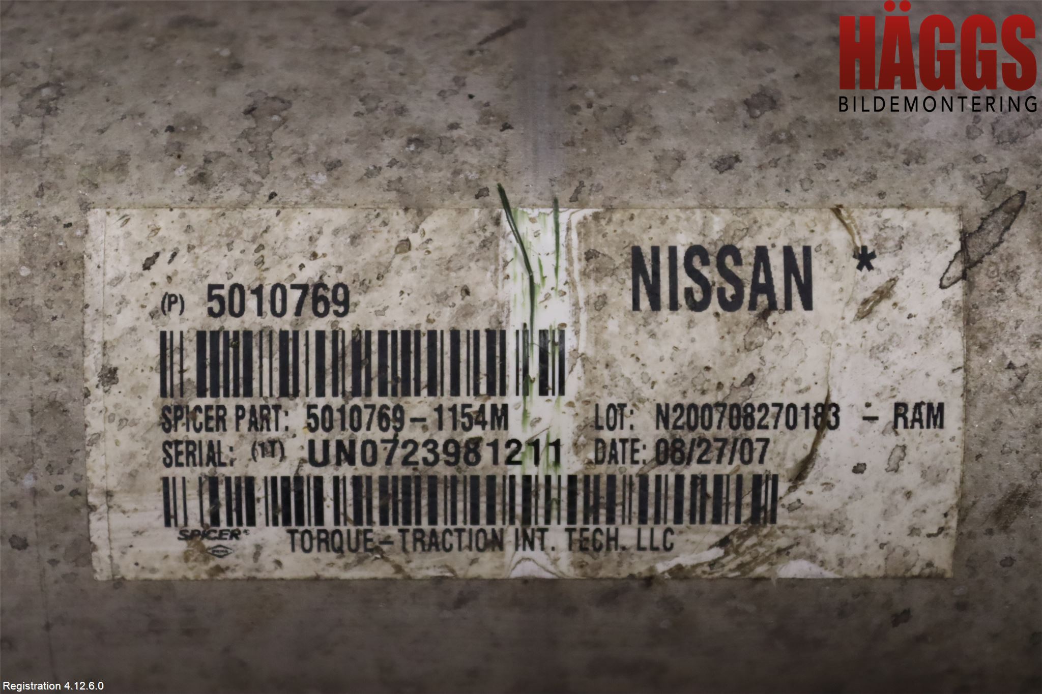 Nissan NAVARA 05-16 Mellanaxel Komp