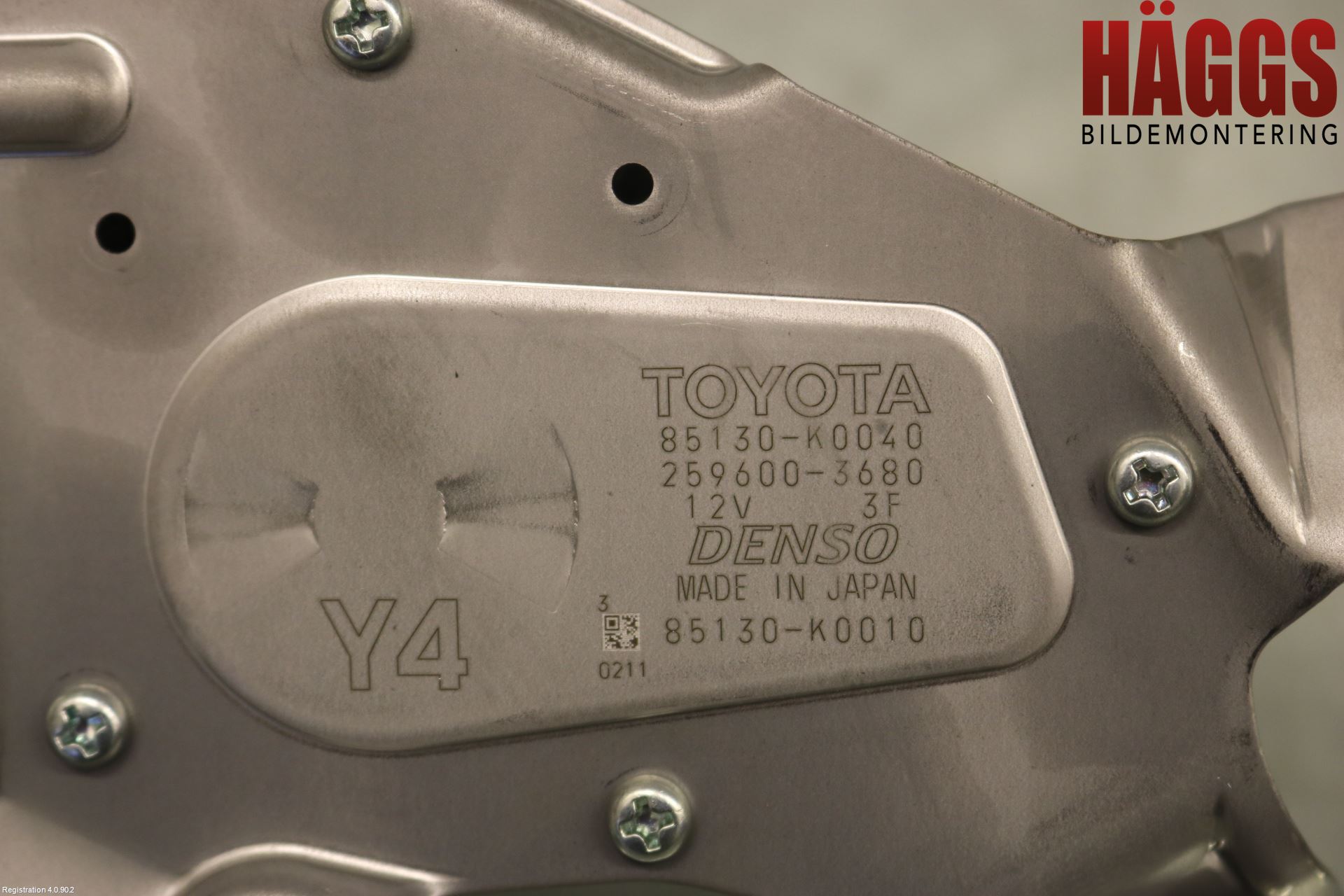 Toyota YARIS XP21 20- Torkarmotor Baklucka