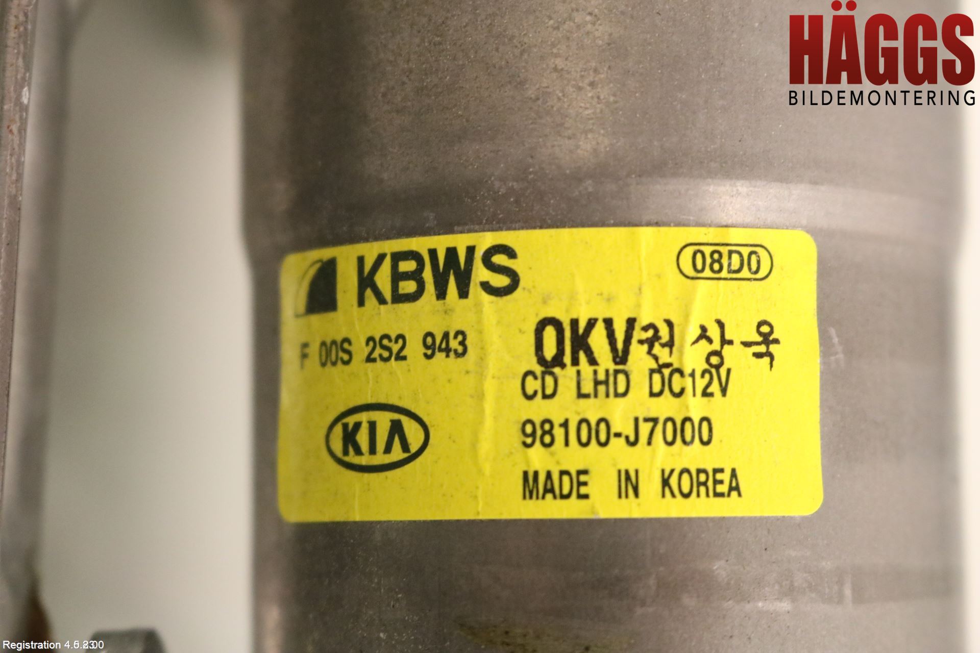 Kia XCEED 19- Torkarmotor Vindruta