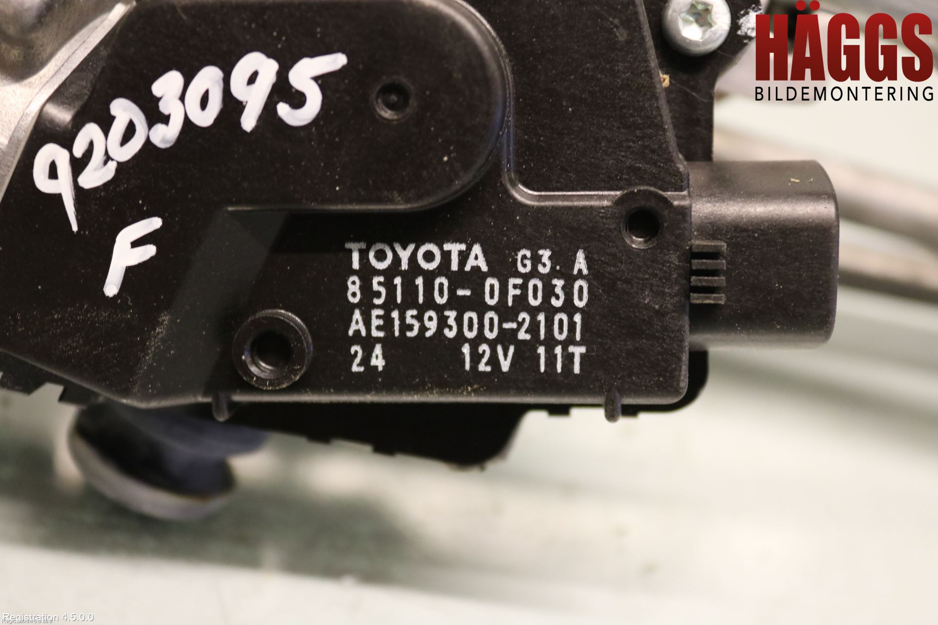 Toyota VERSO 09-18 Torkarmotor Vindruta