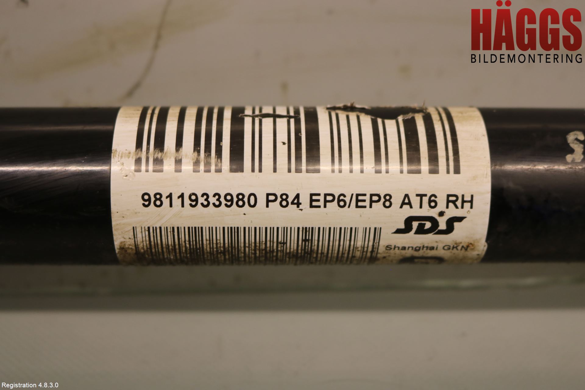 Peugeot 3008 17-24 Drivaxel Fram Höger