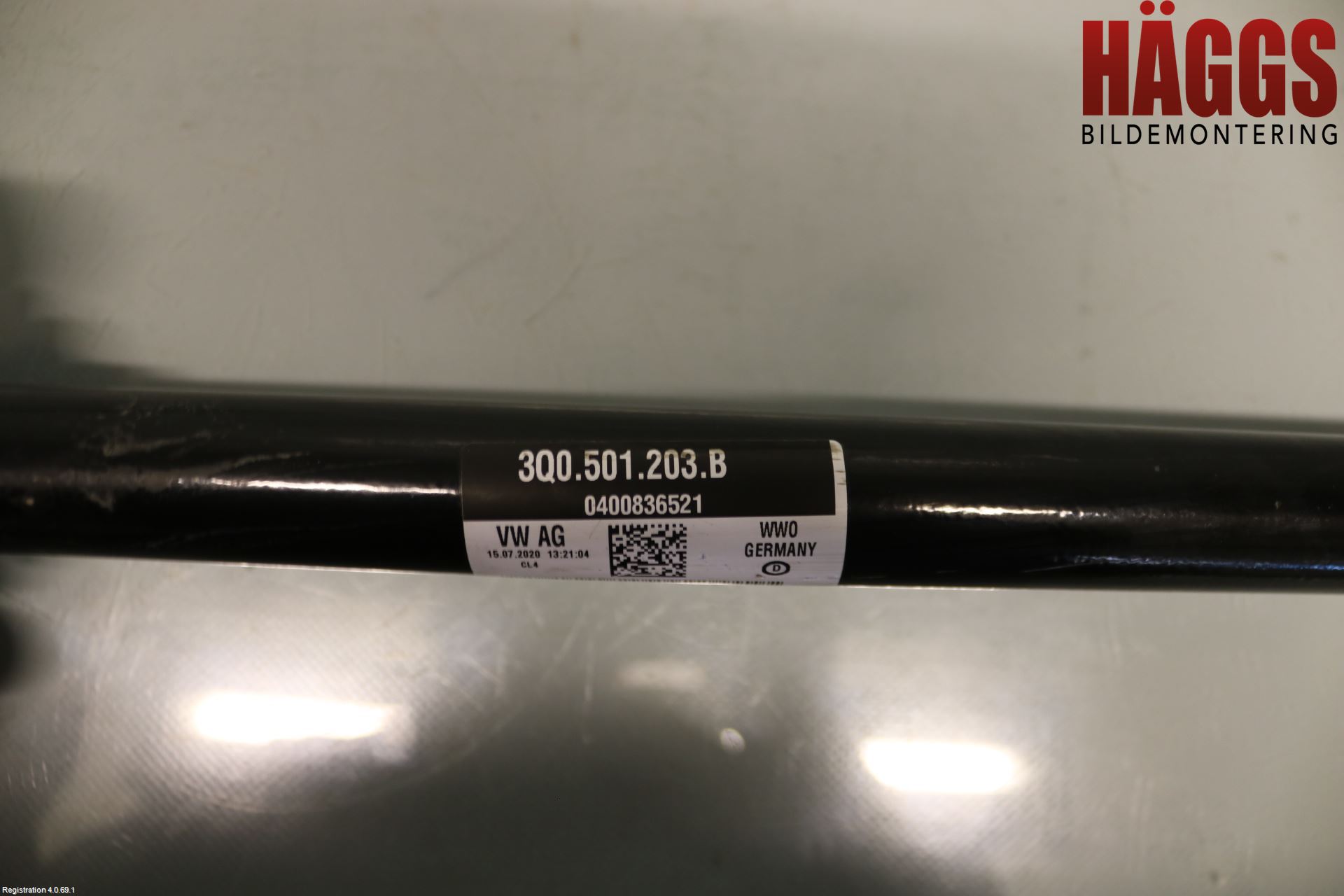 Volkswagen VW TIGUAN 16-24 Drivaxel Bak Vänster