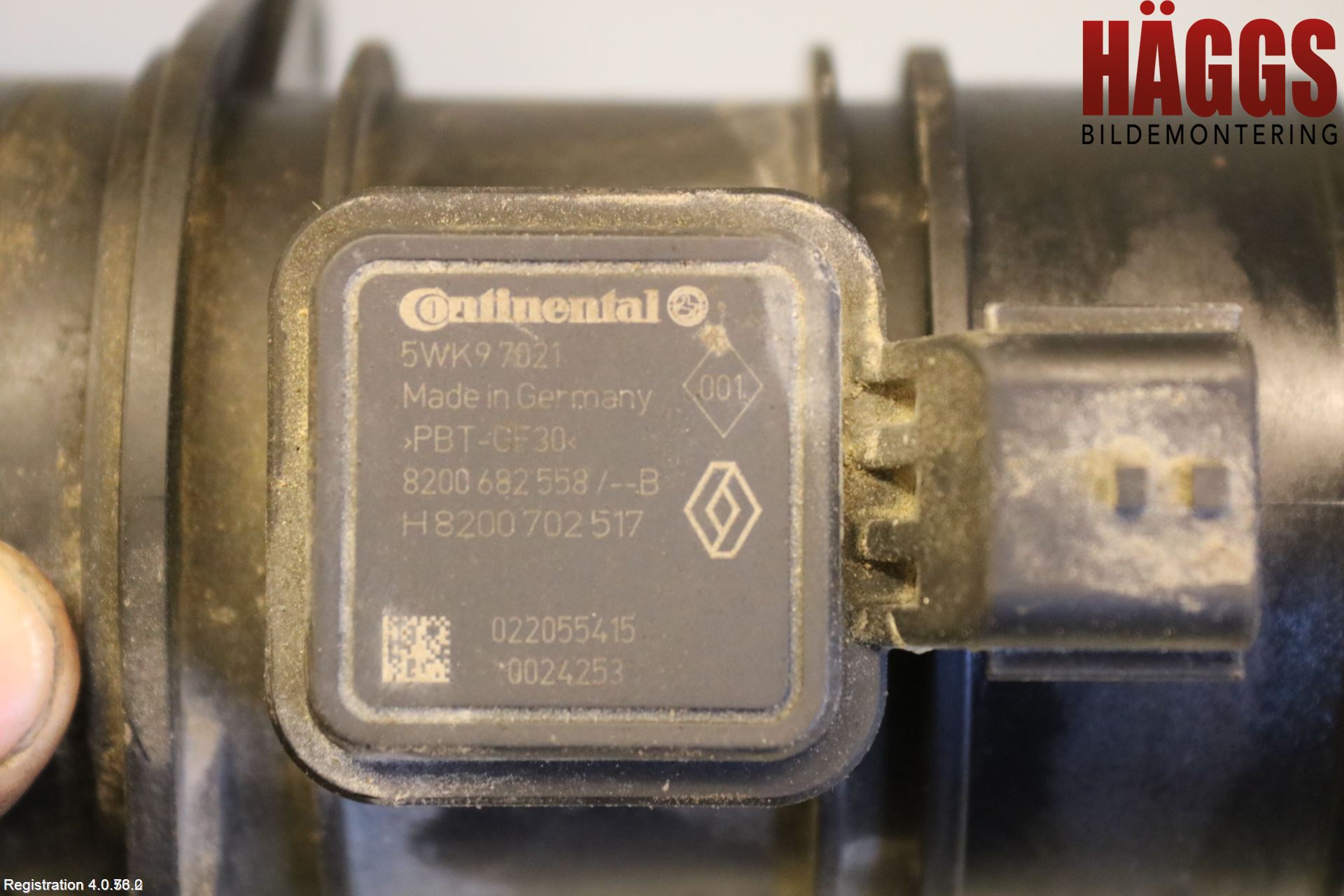 Dacia DOKKER 13- Injluftmassamätare