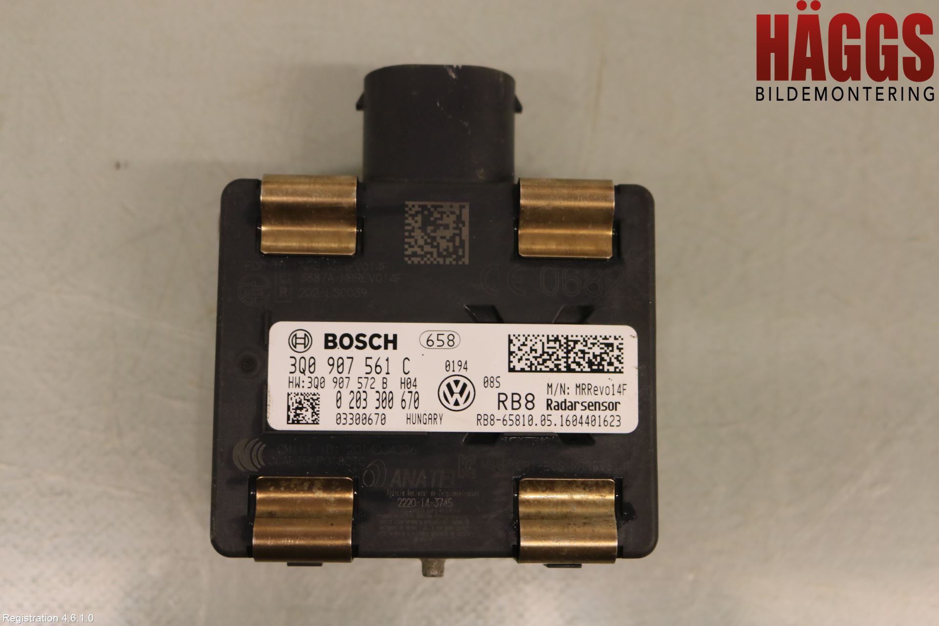 Volkswagen VW PASSAT 15-19 Sensor Adaptiv Farthållare