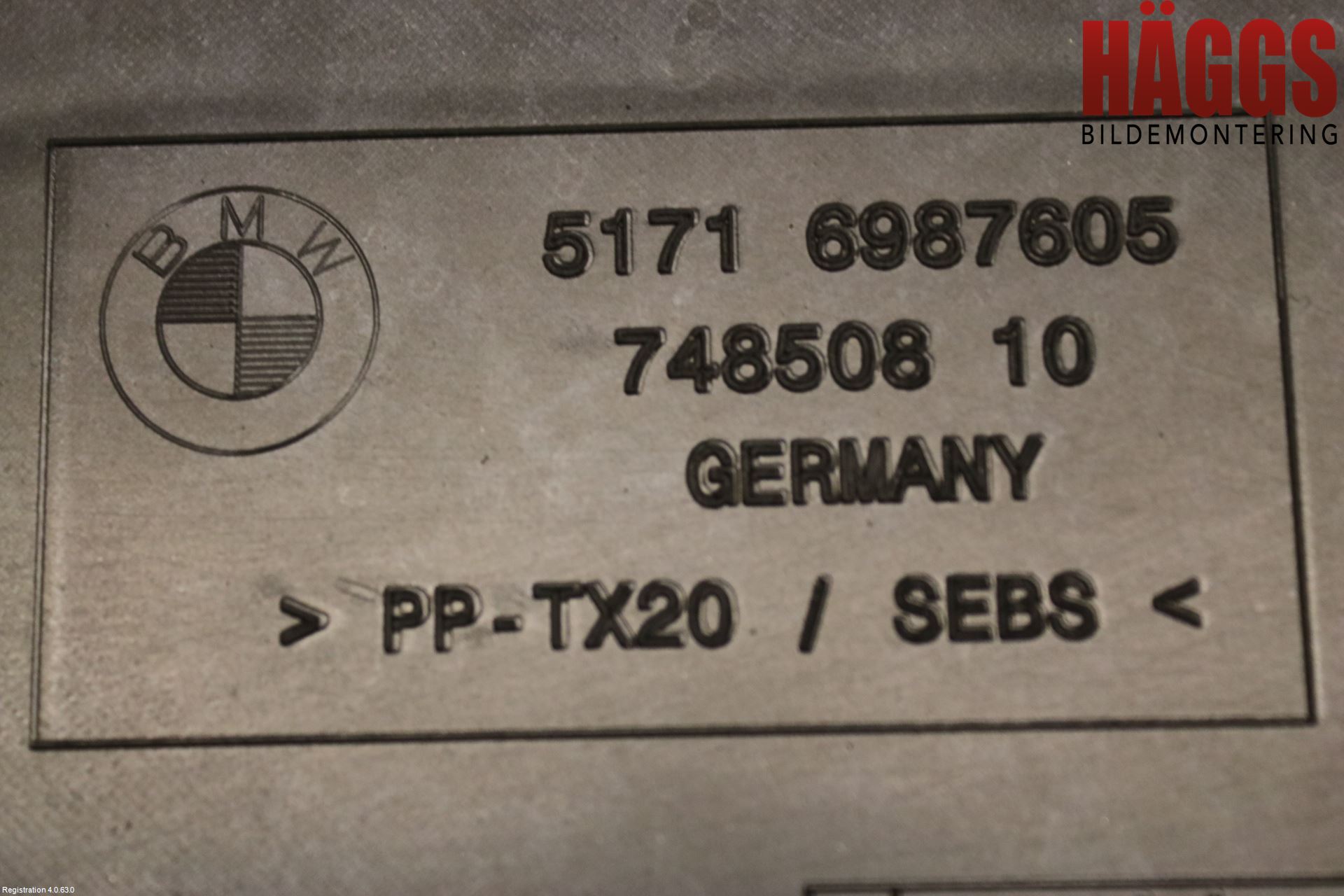 BMW 5 F10/F11/F18 09-17 Torpedplåt-Torpedplast