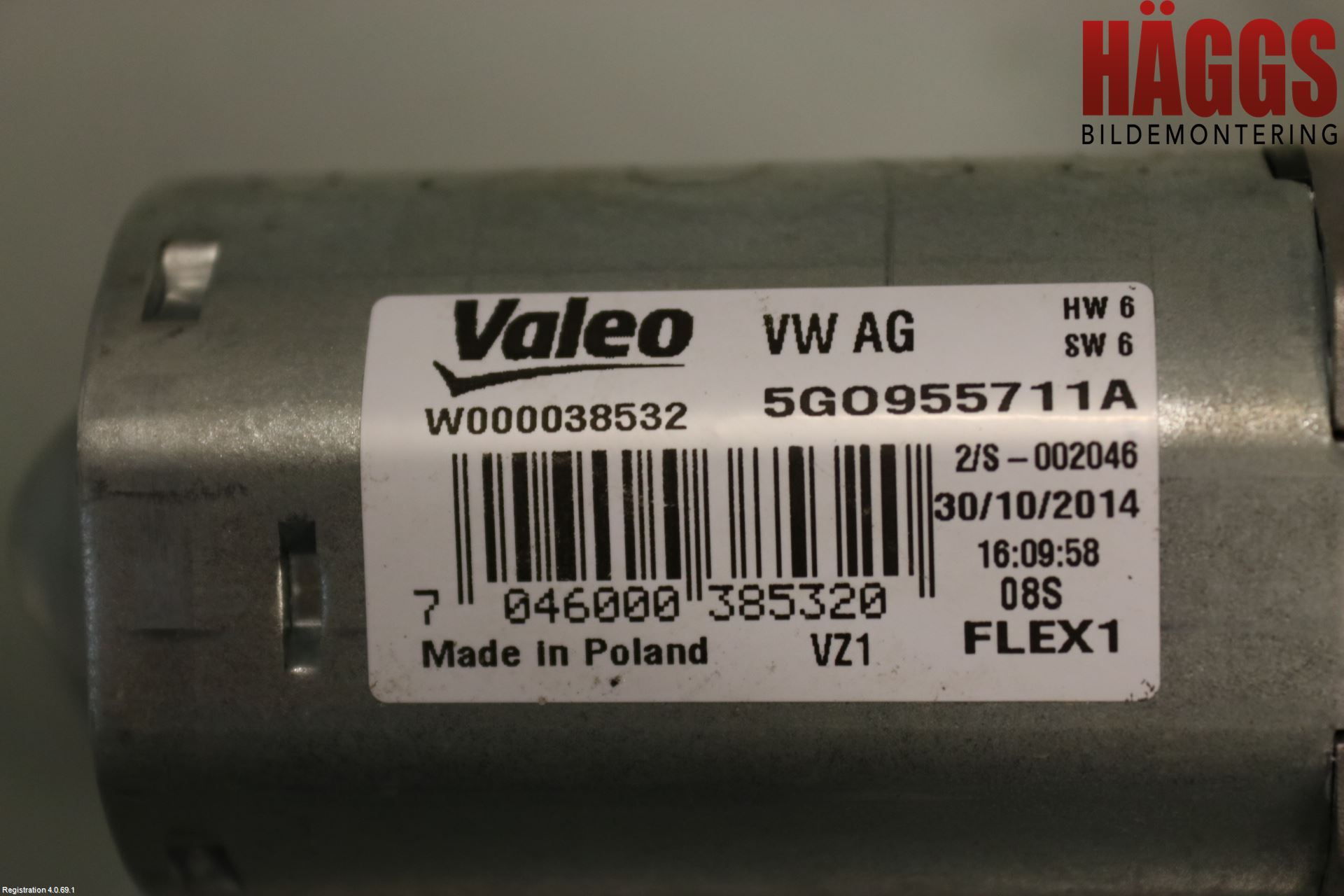 Volkswagen VW PASSAT 15-19 Torkarmotor Baklucka