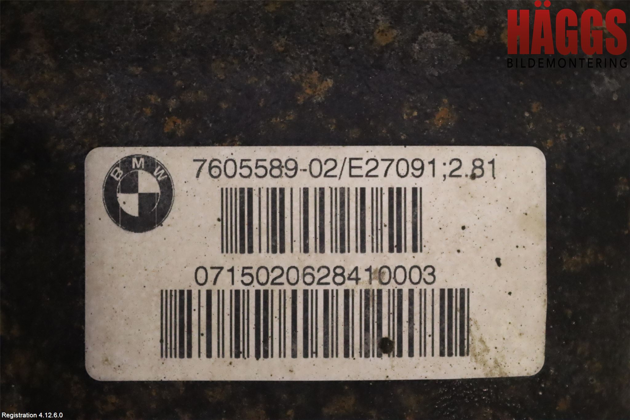 BMW 3 F30/F31/F80 12-19 Bakväxel-Diff