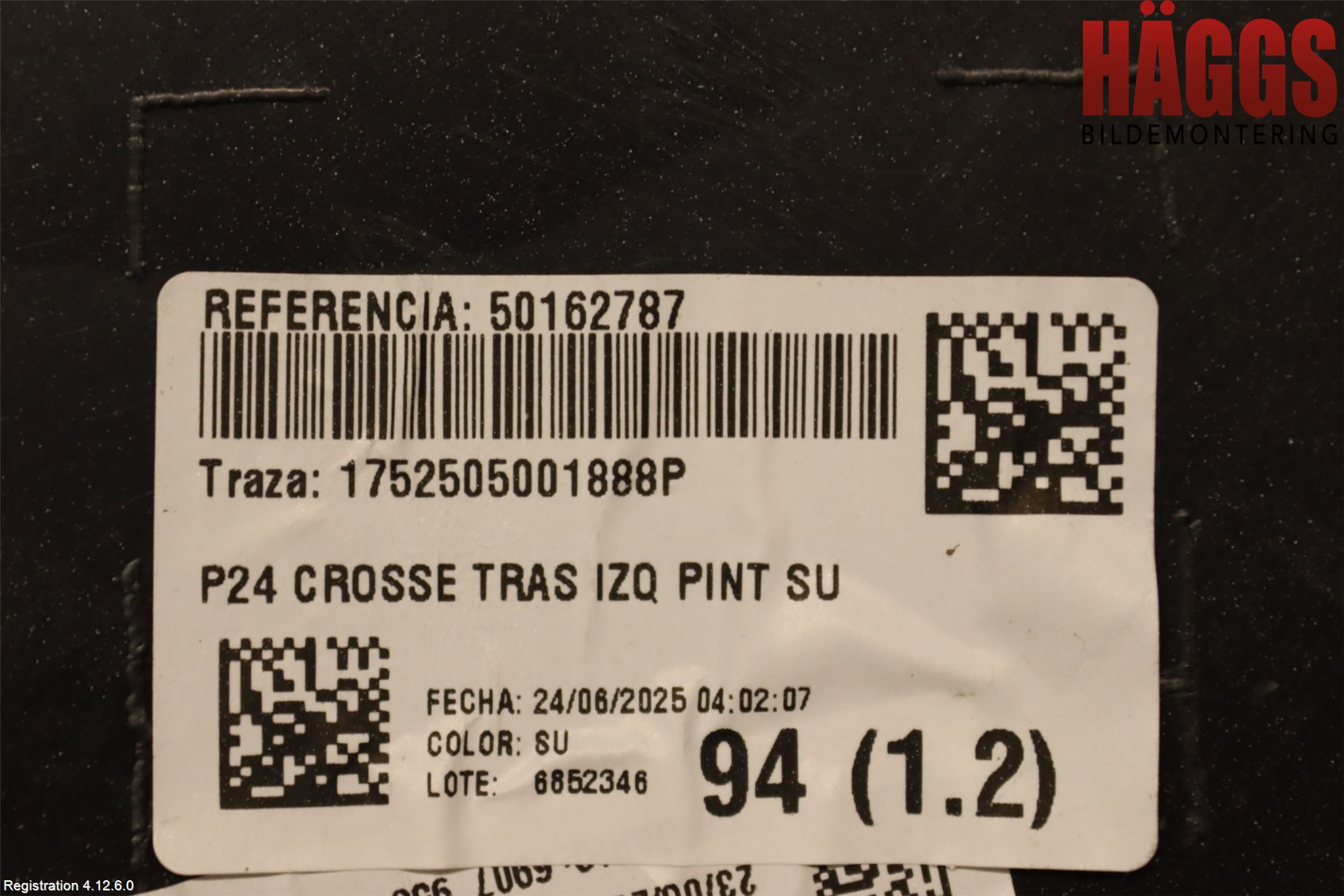 Peugeot 2008/E-2008 20- Stötfångardel Bak Vä