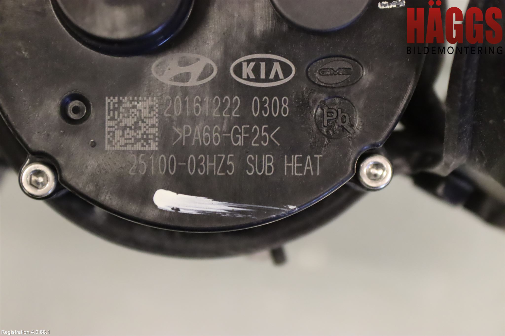 Kia NIRO (DE) 17-22 Värme Cirkulationspump