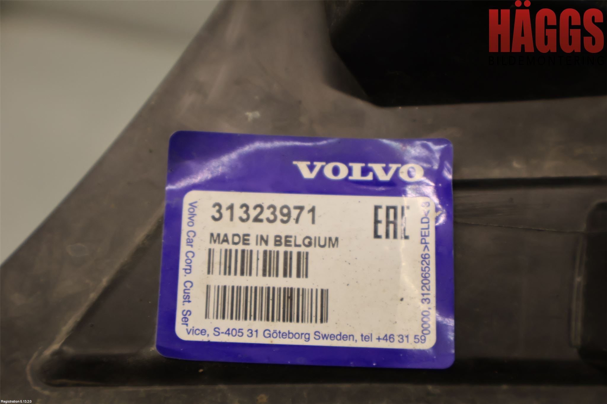 Volvo XC60 14-17 Stötfångarfäste Bak Hö