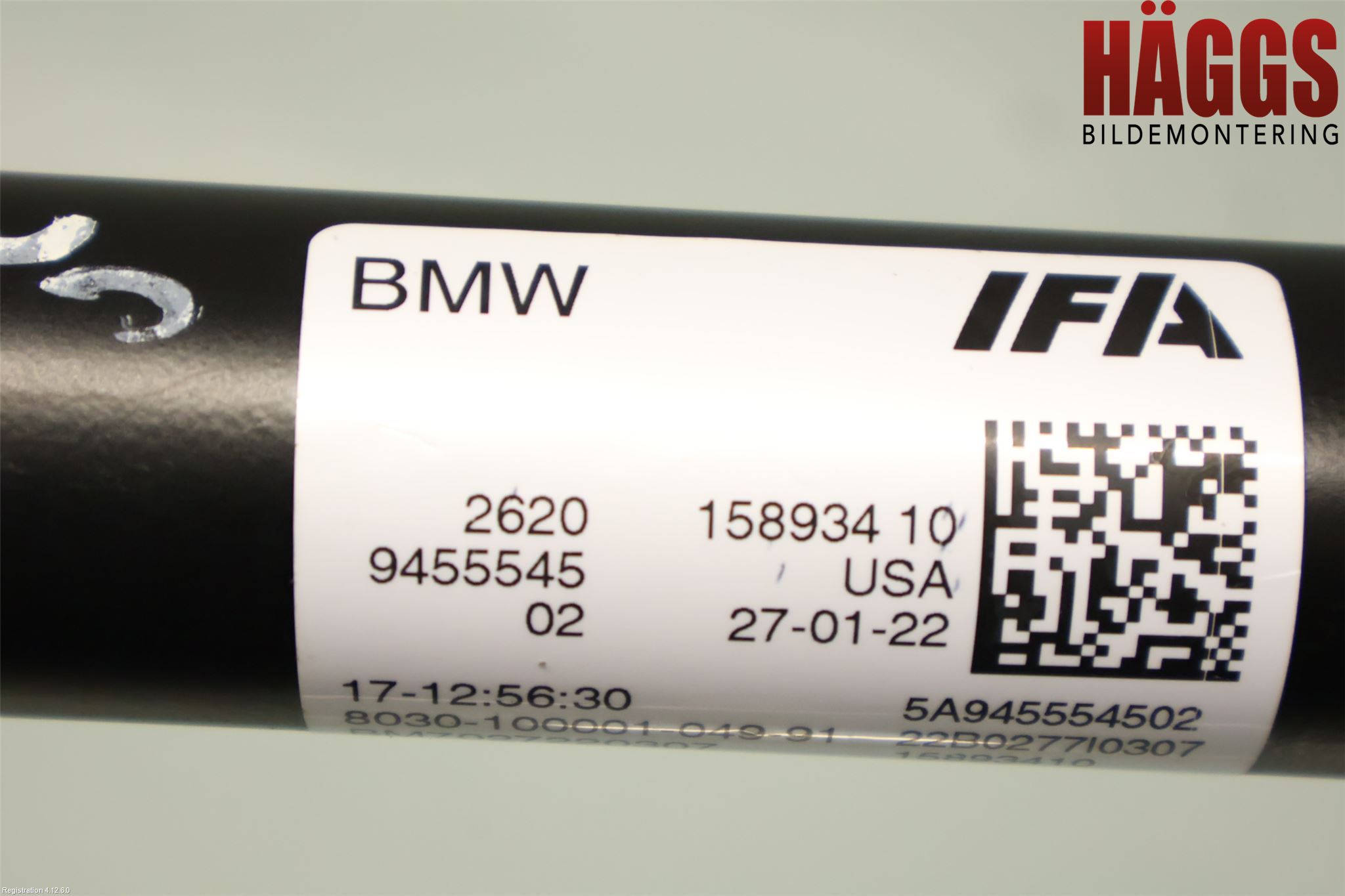 BMW X4 G02 18- Mellanaxel Främre 4Wd