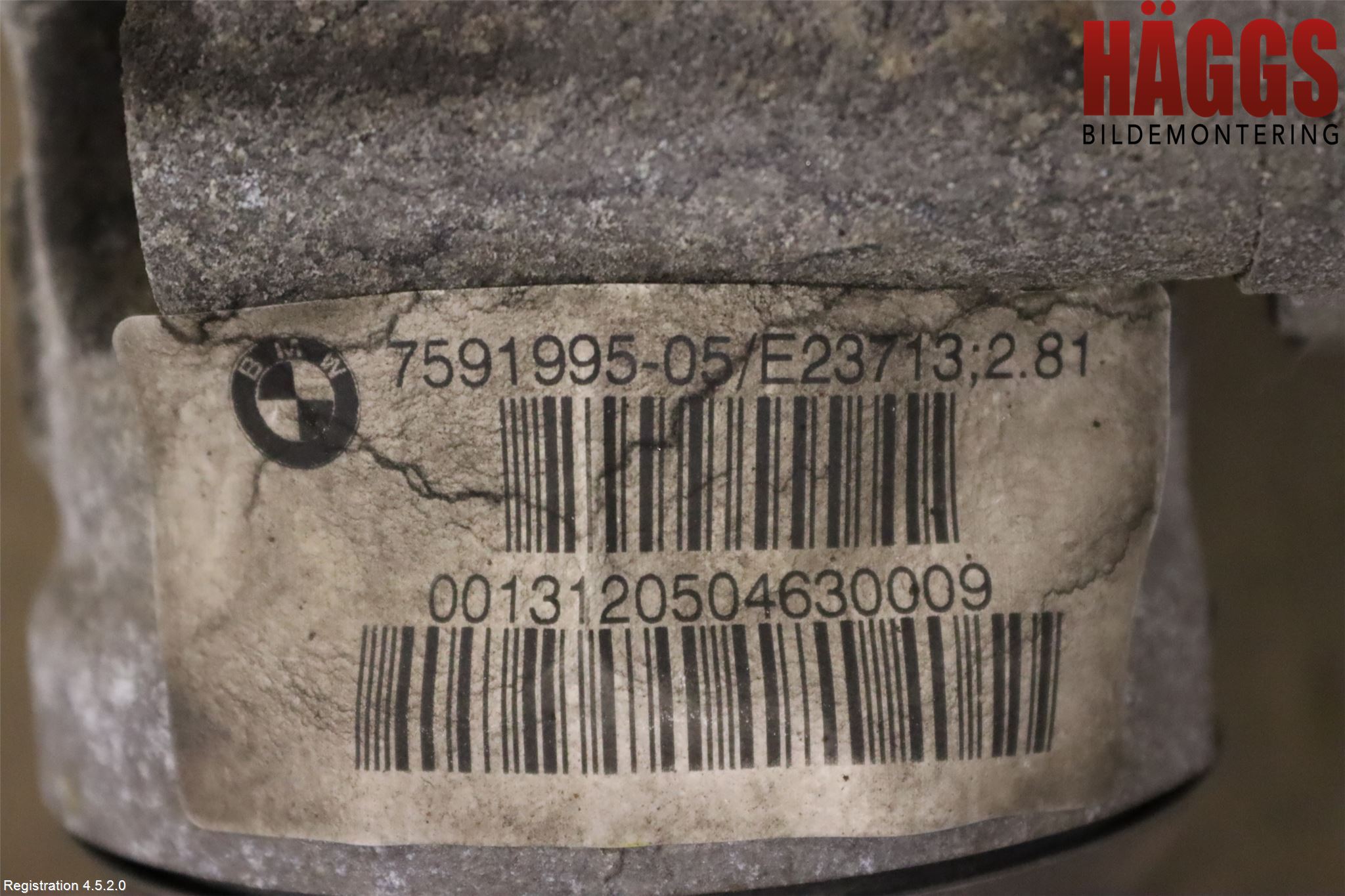 BMW 3 F30/F31/F80 12-19 Framvagn Diffrential