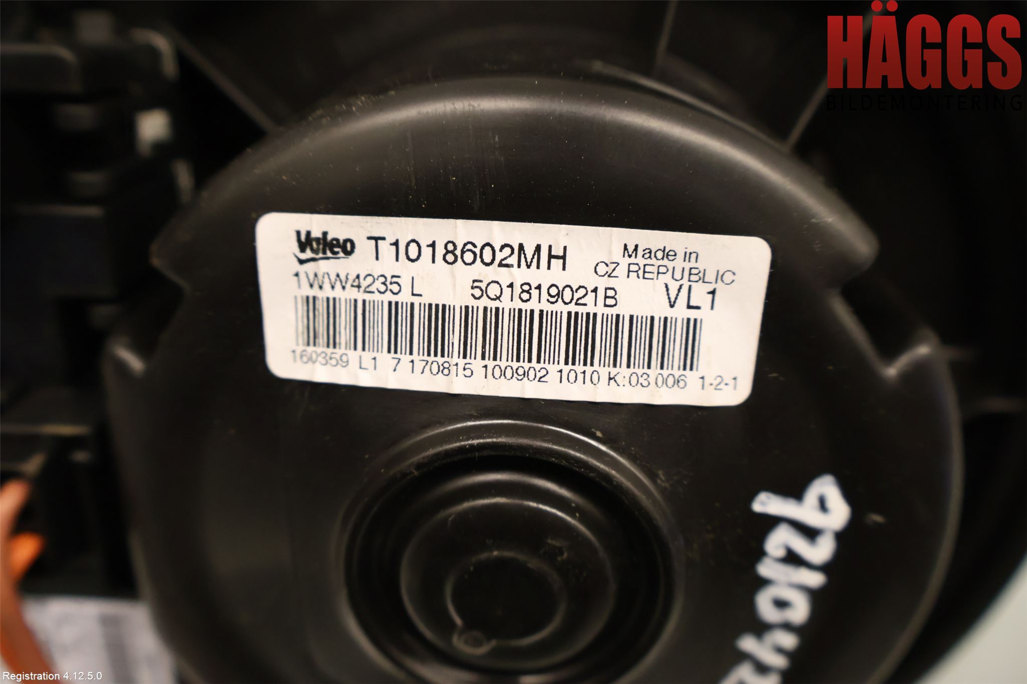 Volkswagen VW GOLF / E-GOLF VII 13-20 Ac Värmefläkt