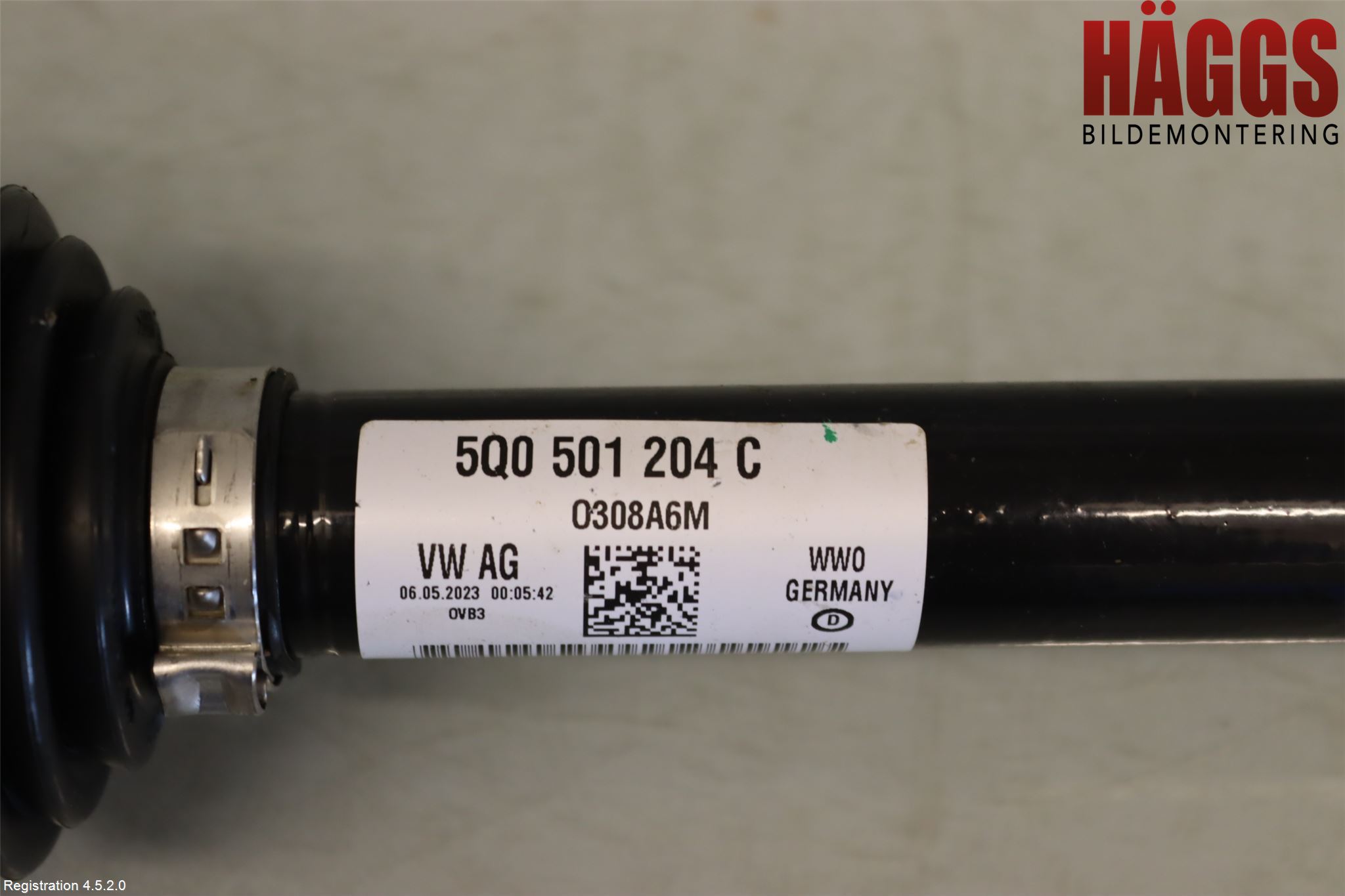 Volkswagen VW T-ROC 18- Drivaxel Bak Höger