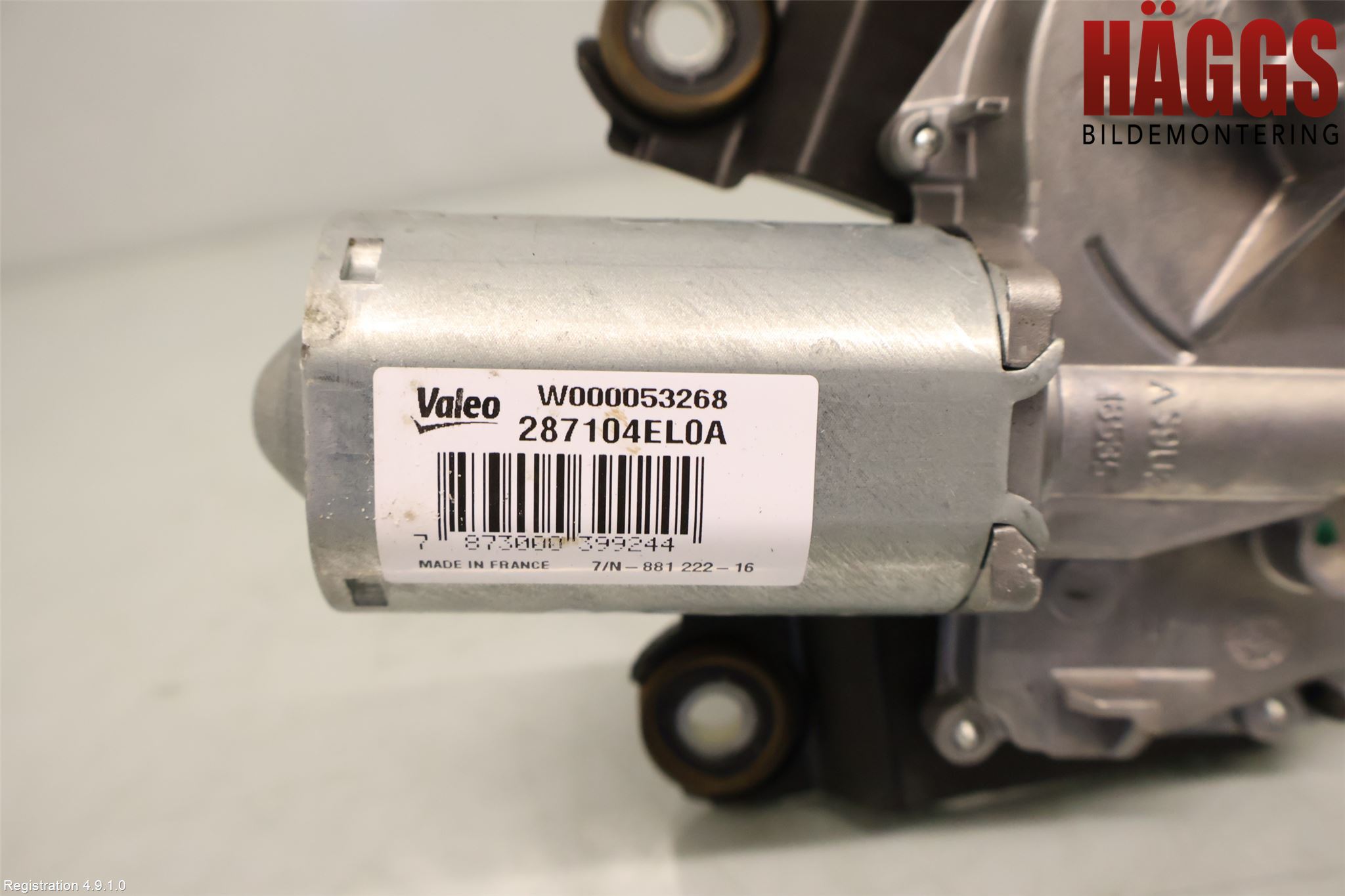 Nissan QASHQAI 14-17 Torkarmotor Baklucka