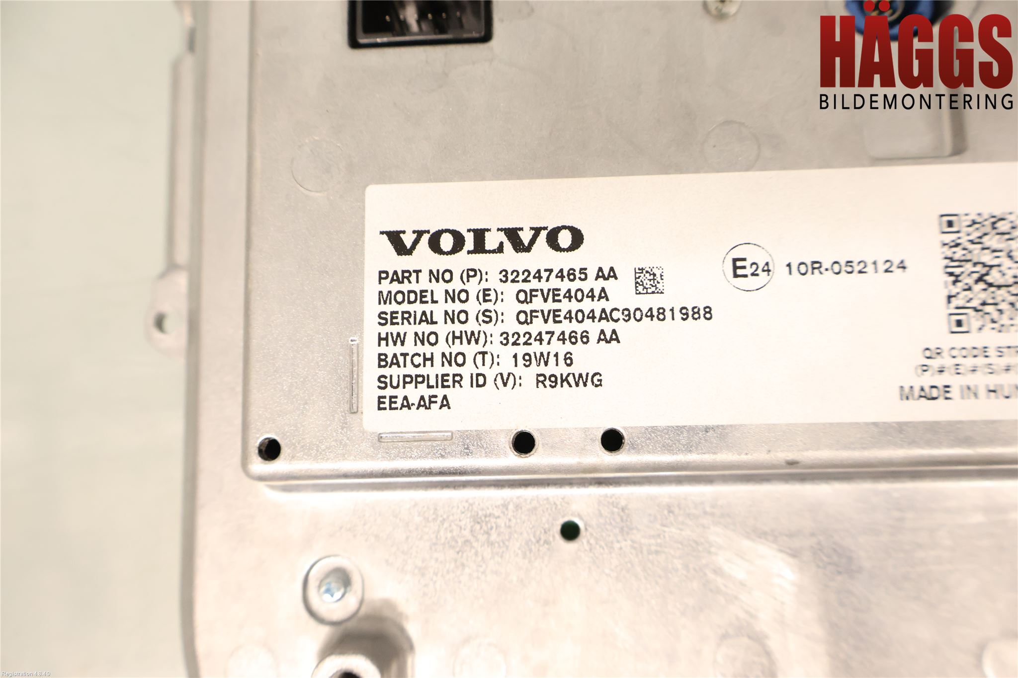 Volvo V60 19- Bildskärm