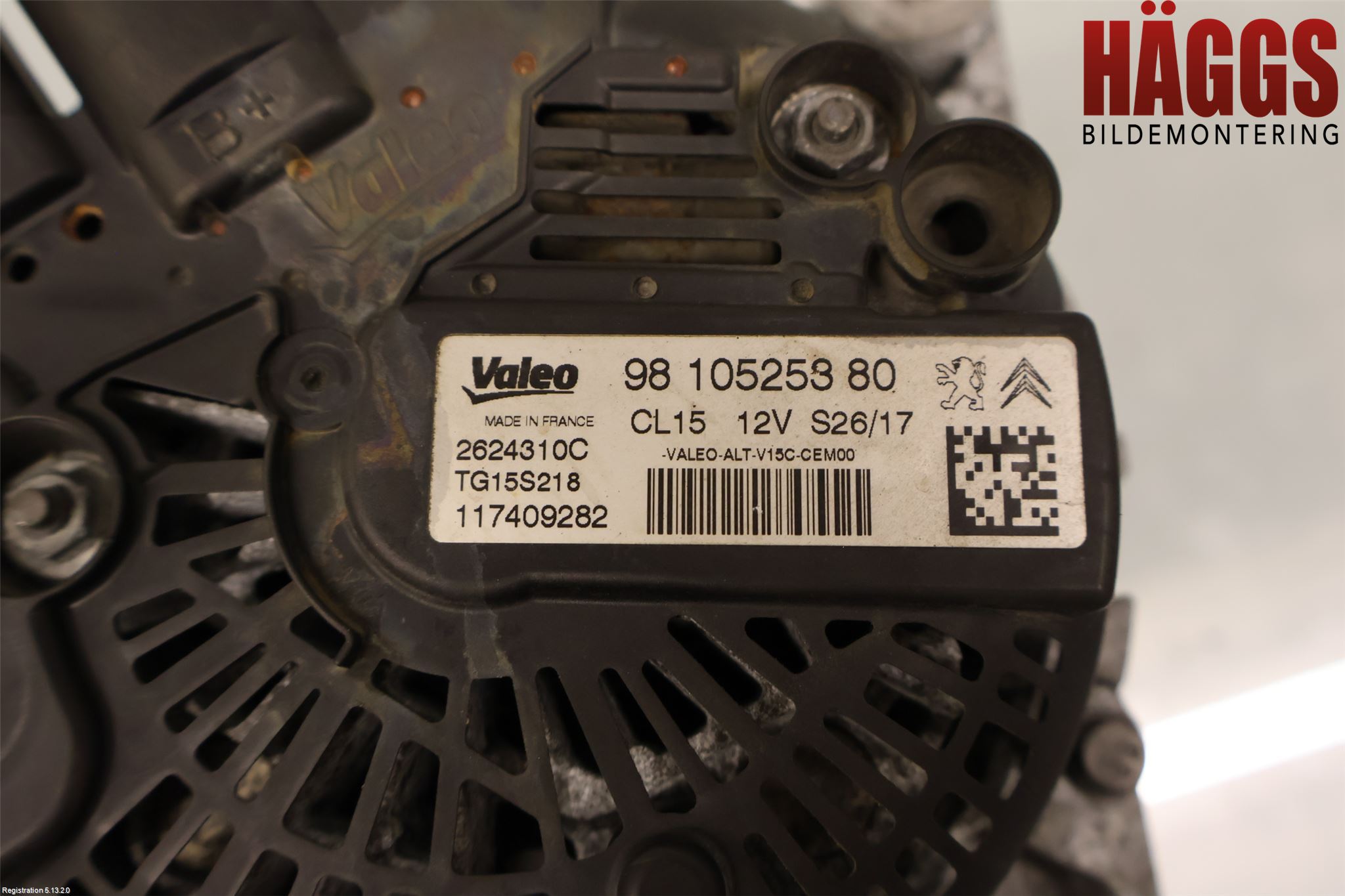 Citroen BERLINGO 08-18 Generator