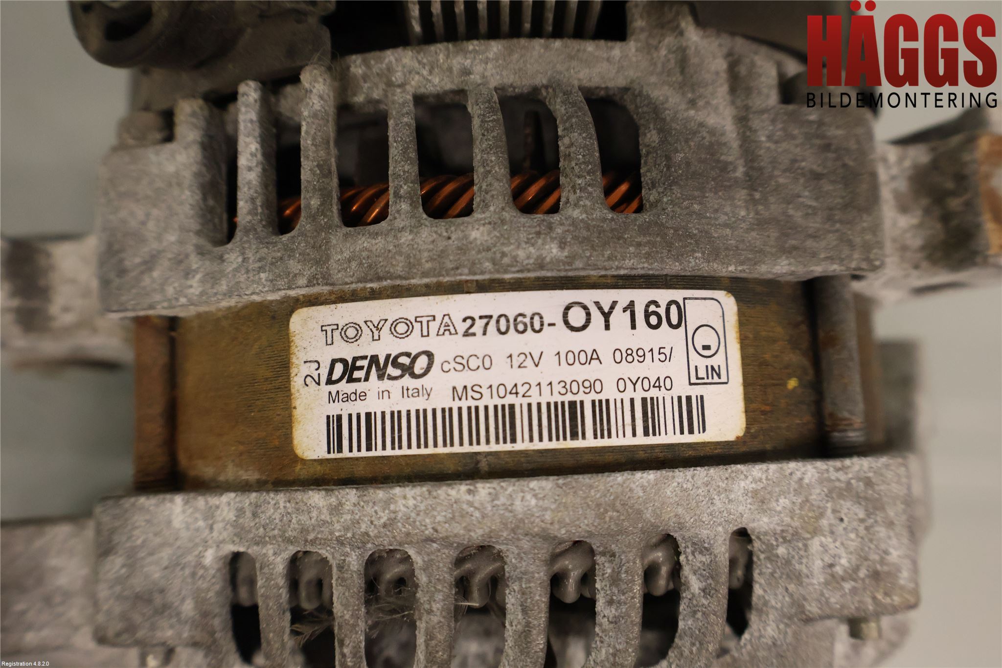 Toyota YARIS XP130 15-20 Generator