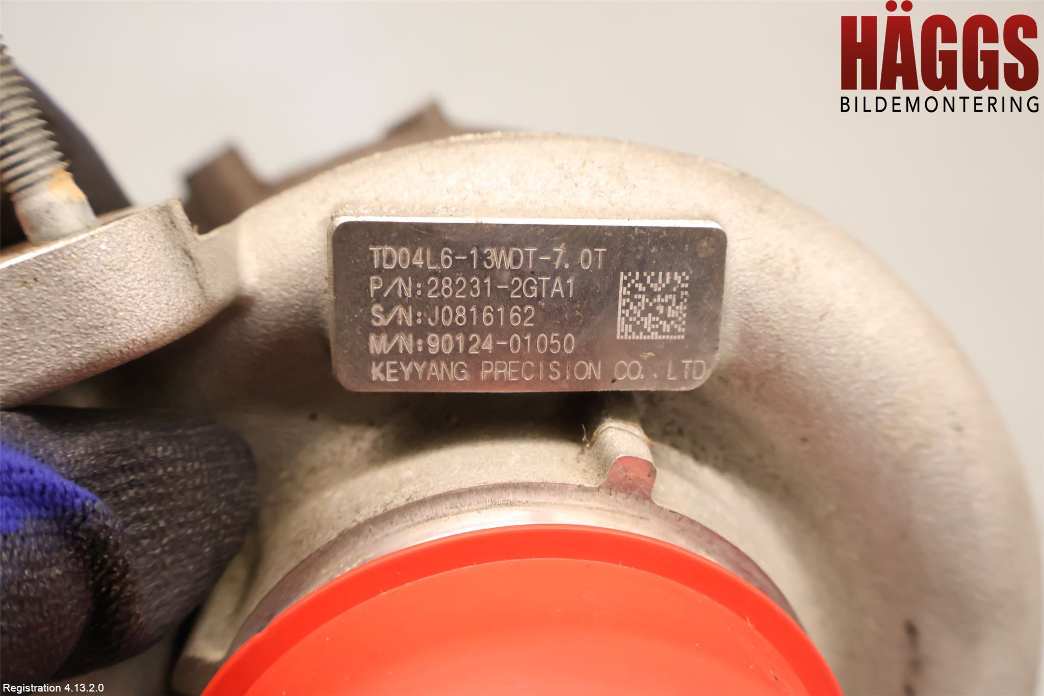 Kia OPTIMA 16-20 Turboaggregat