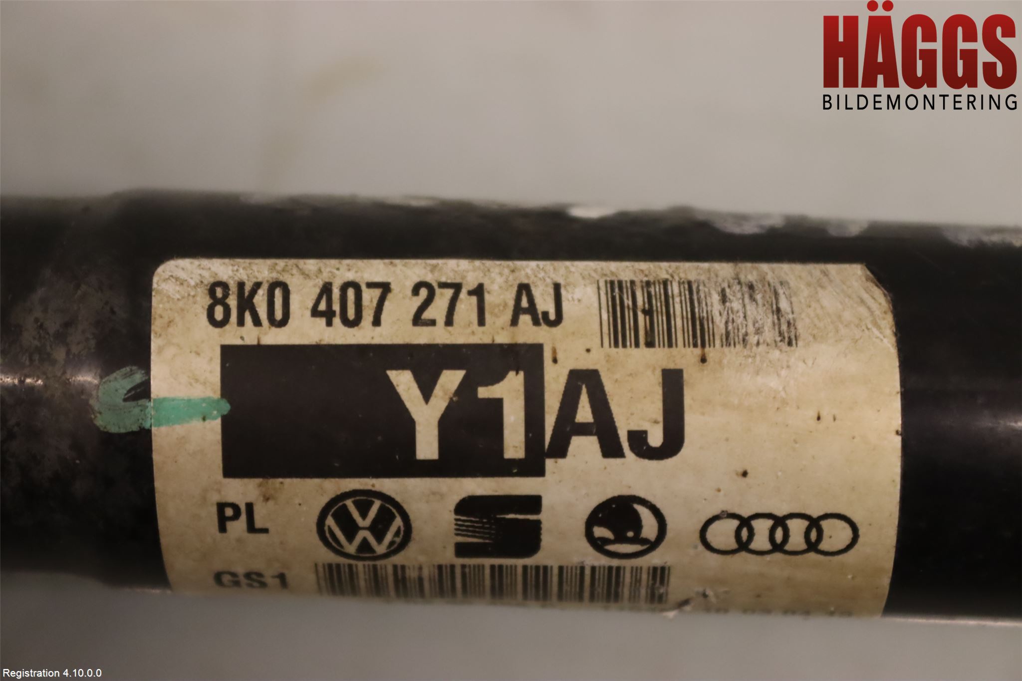 Audi A5 07-16 Drivaxel Fram Vänster
