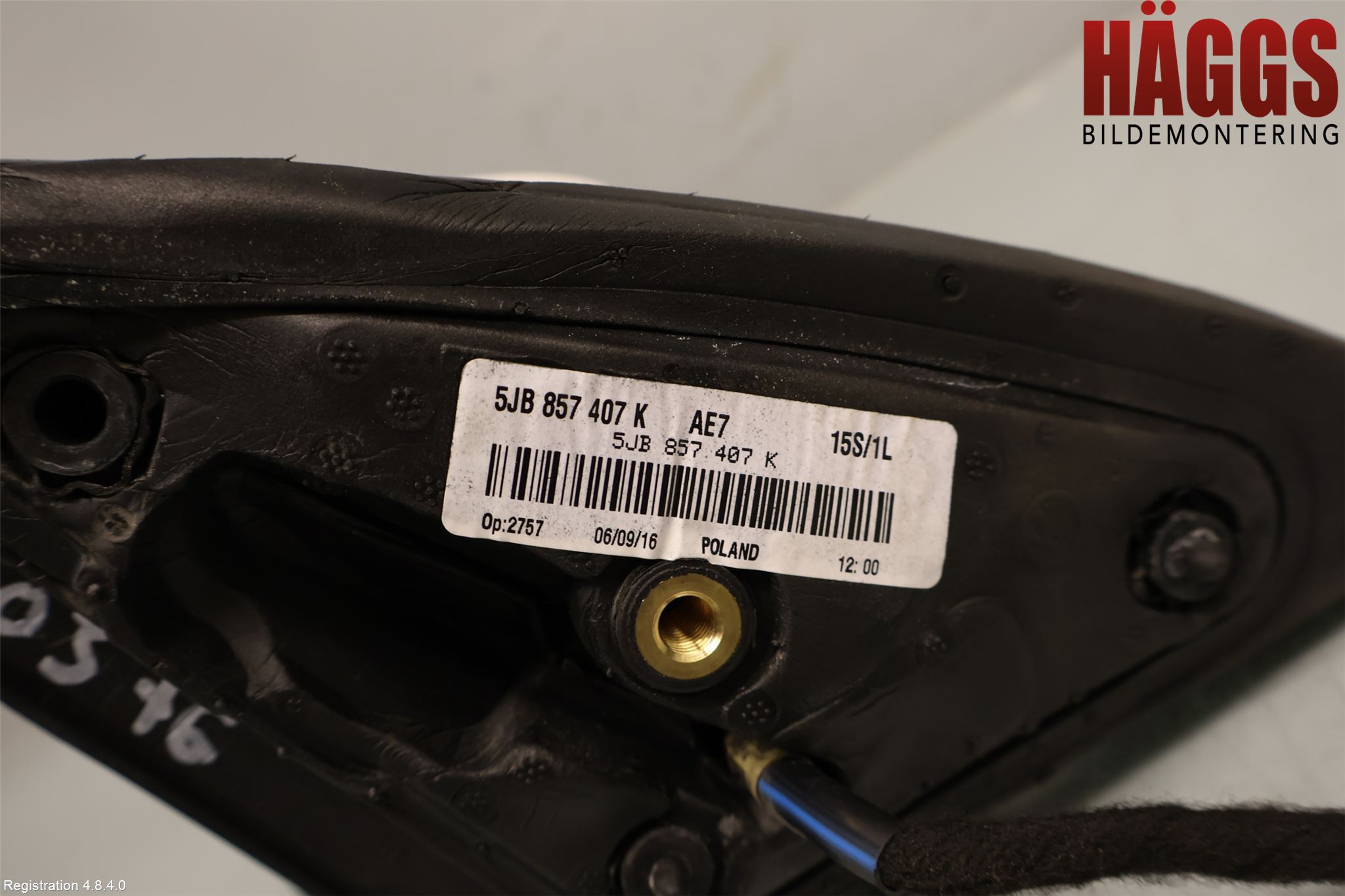 Skoda RAPID Spegel Yttre El Vä