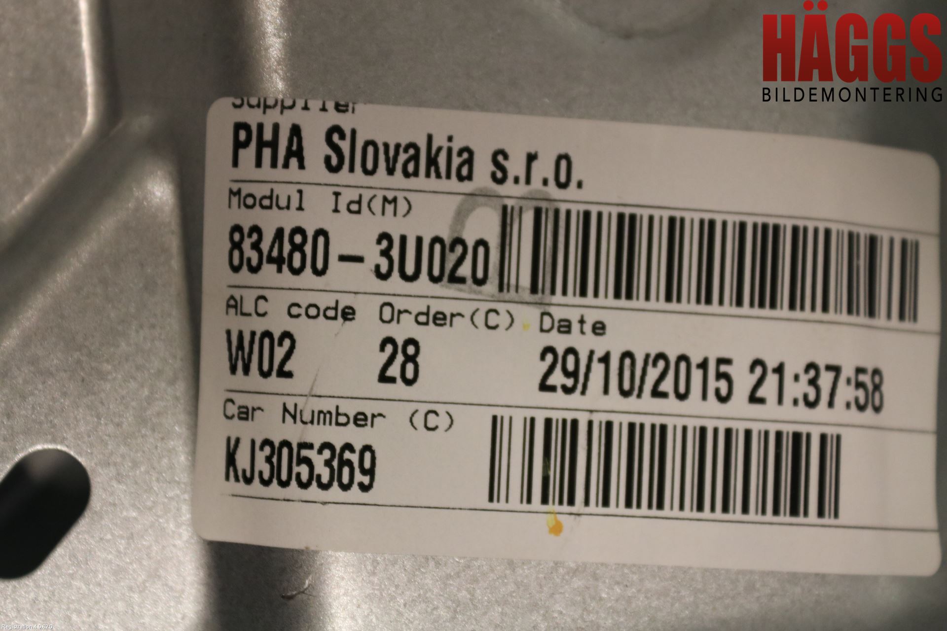 Kia SPORTAGE (SL) 11-15 Fönsterhissmekanism