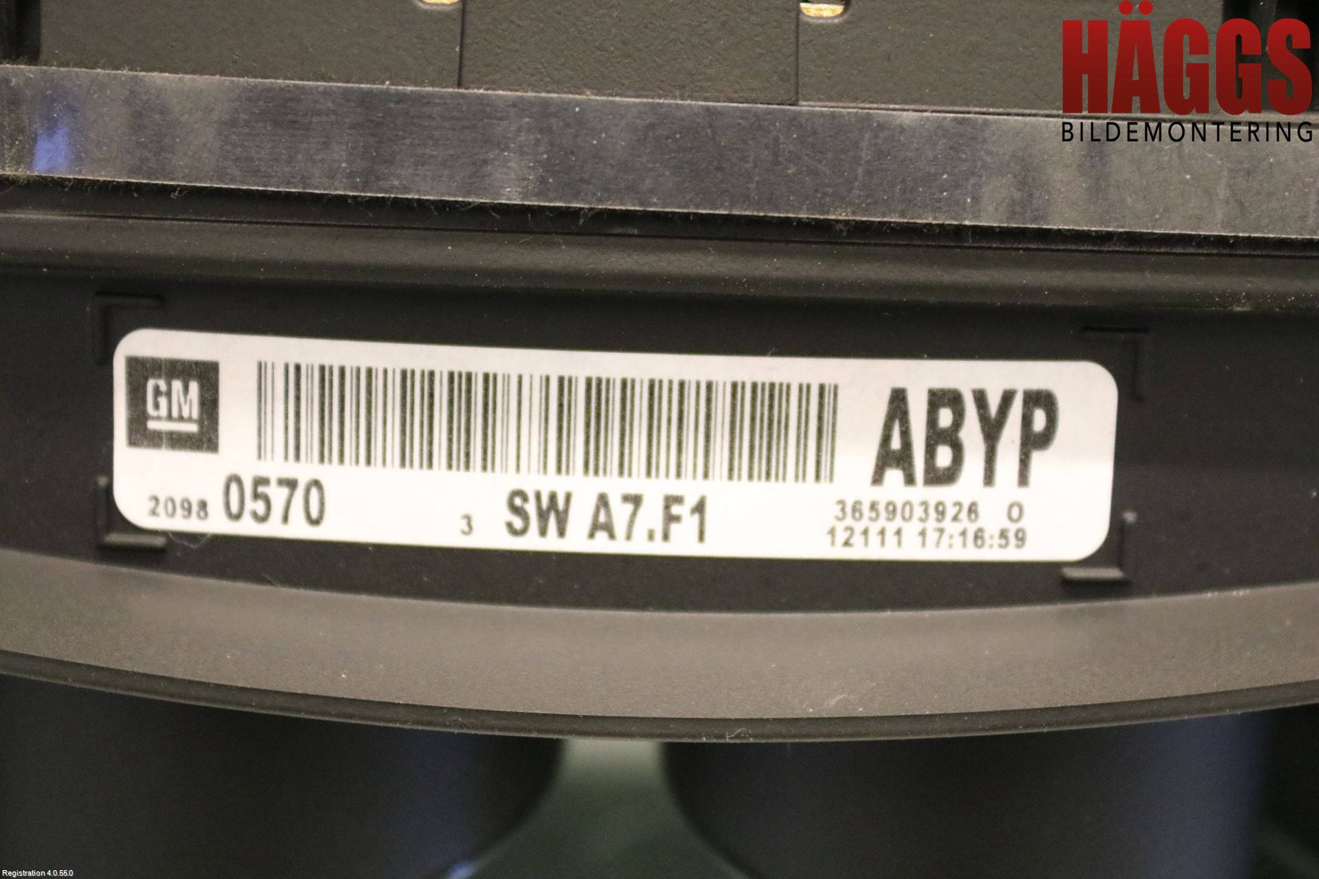 Opel INSIGNIA 09-16 Instrument Komb