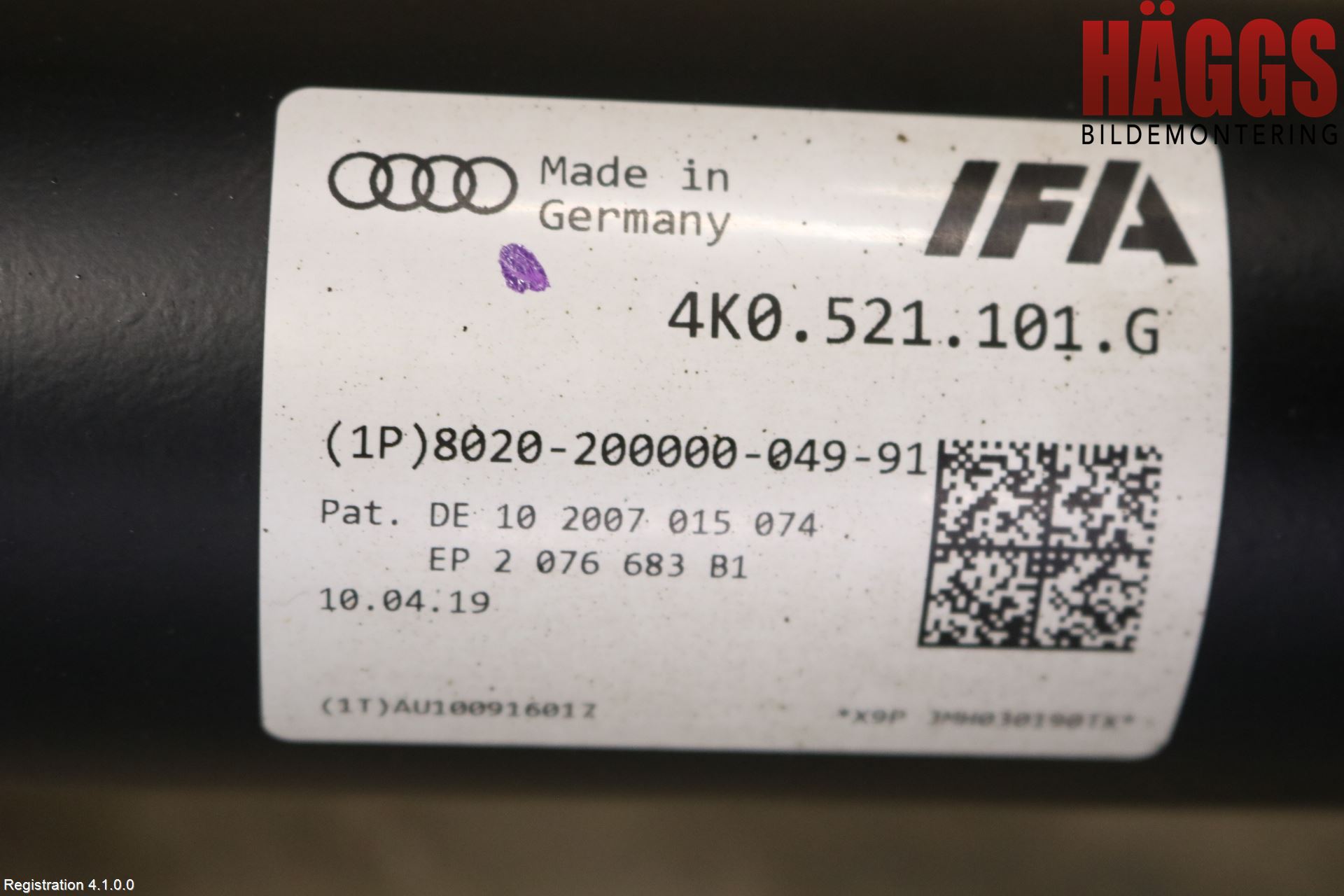 Audi A6 F2/C8 19- Mellanaxel Komp