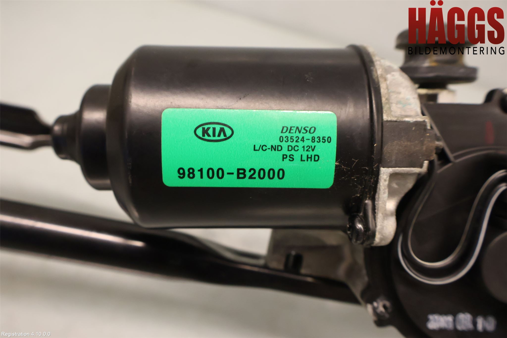 Kia SOUL 09- Torkarmotor Vindruta
