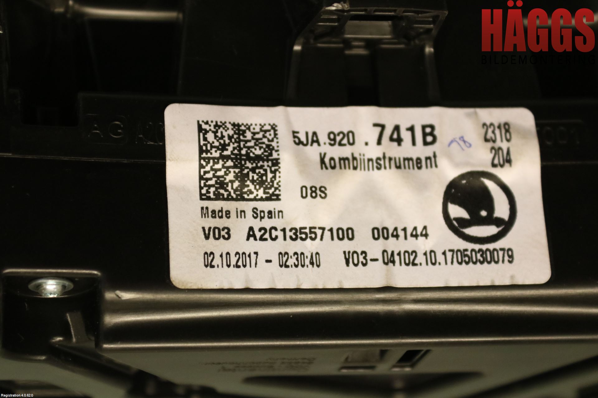 Skoda RAPID Instrument Komb